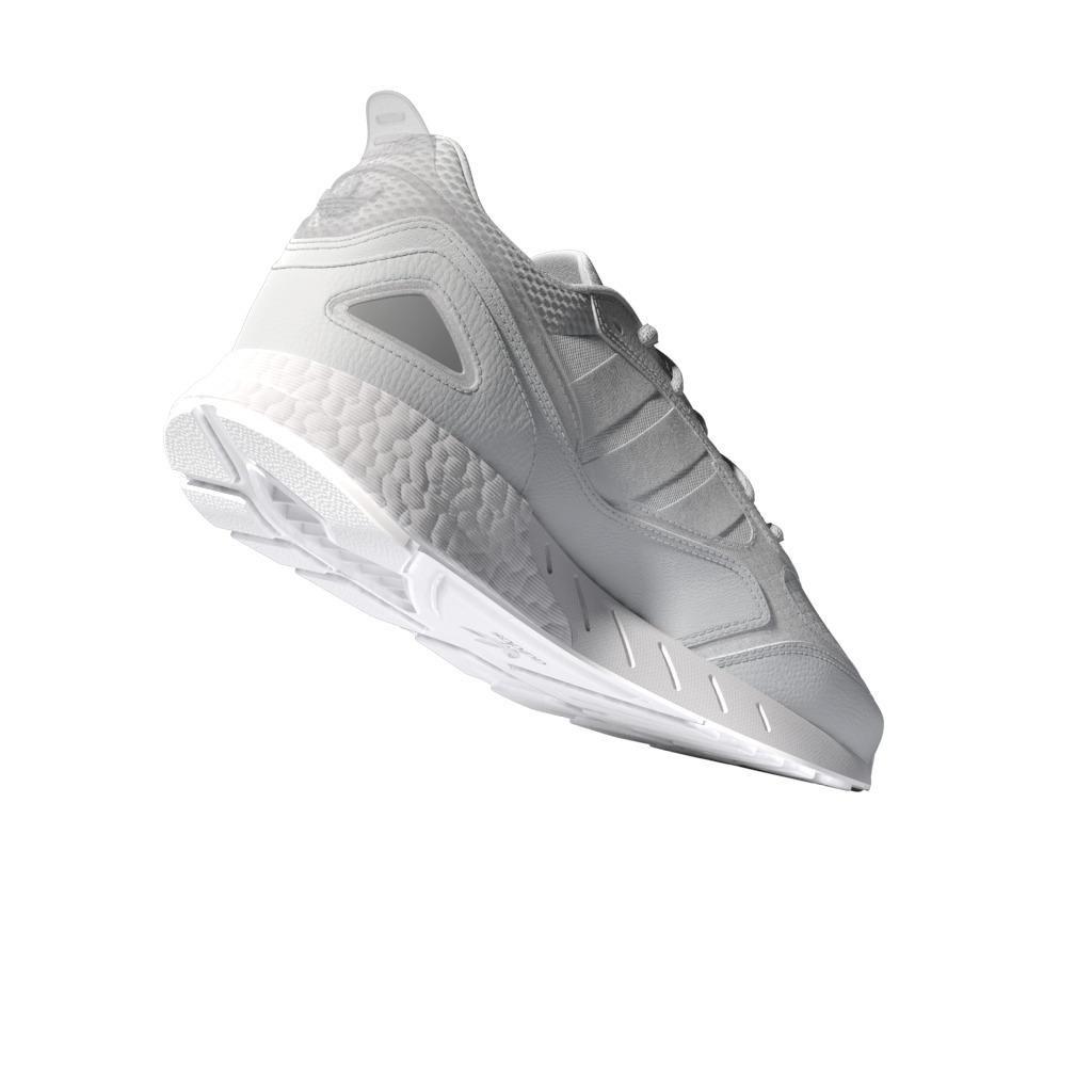 Unisex Kids Zx 1K Boost 2.0 Shoes, White, A901_ONE, large image number 6