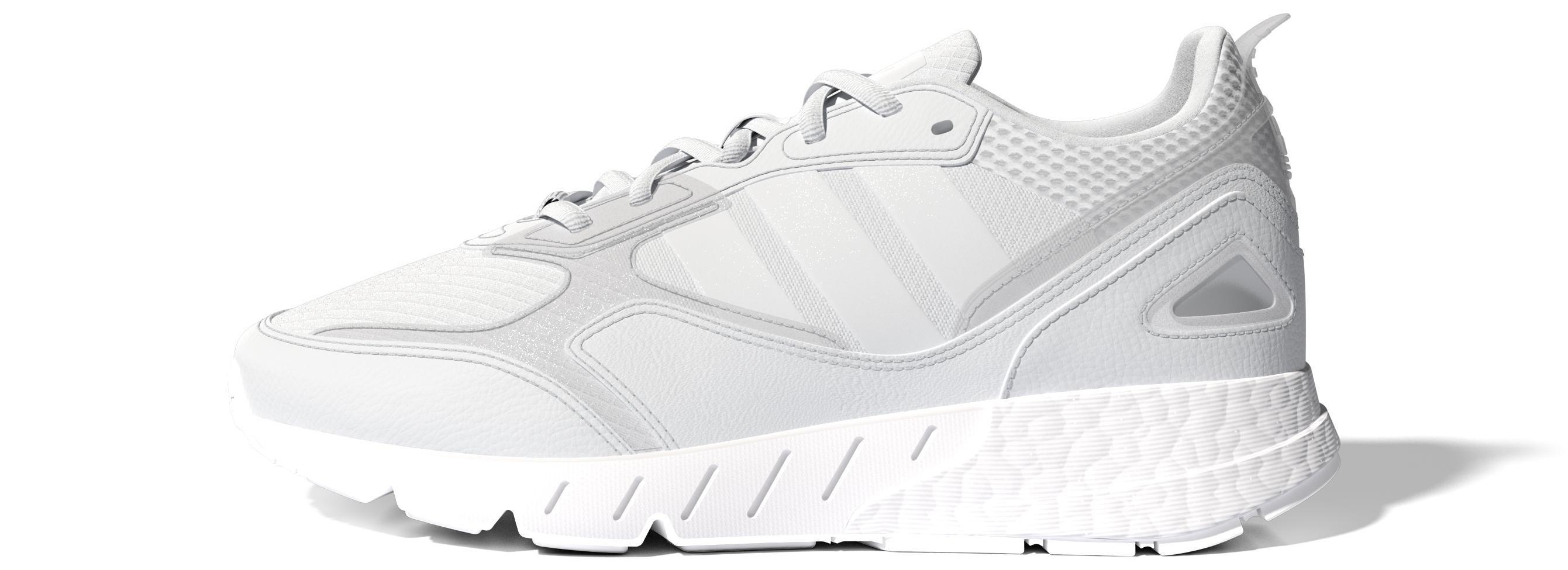Unisex Kids Zx 1K Boost 2.0 Shoes, White, A901_ONE, large image number 9