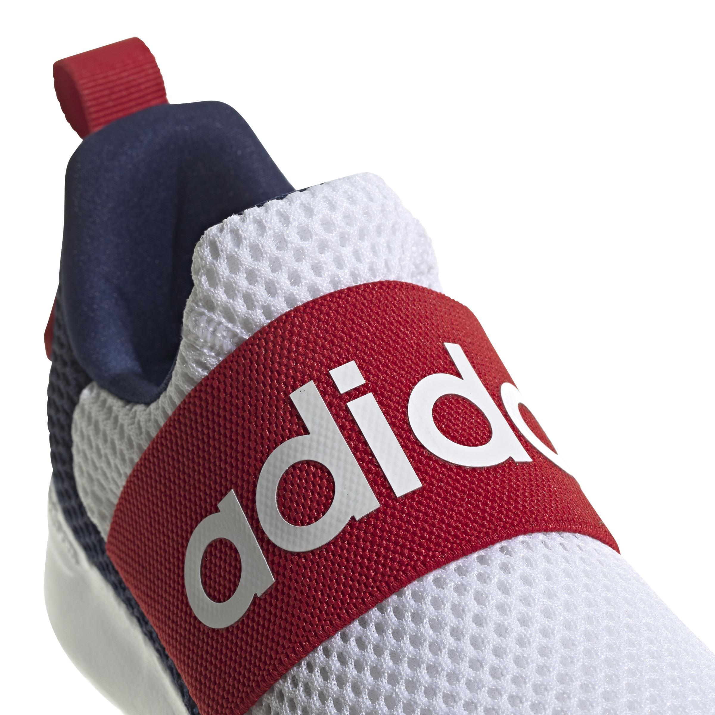 Unisex Kids Lite Racer Adapt 4.0 Shoes , White, A901_ONE, large image number 4