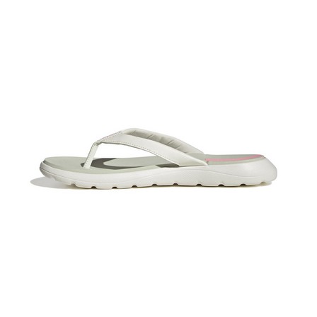 Women Comfort Flip-Flops, White, A901_ONE, large image number 4