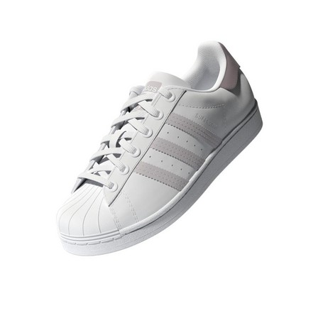 Kids Superstar Shoes Ftwr, White, A901_ONE, large image number 7