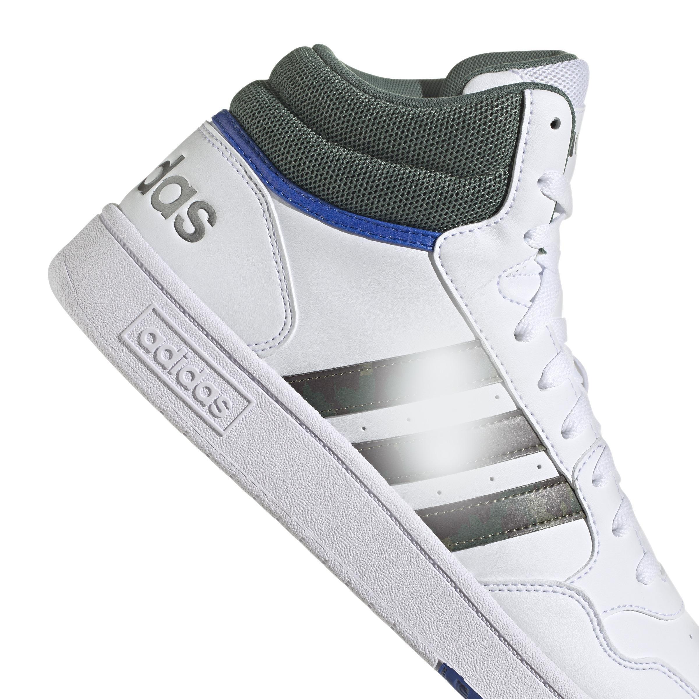 Hoops 3.0 Lifestyle Basketball Mid Classic Vintage Shoes, White, A901_ONE, large image number 4