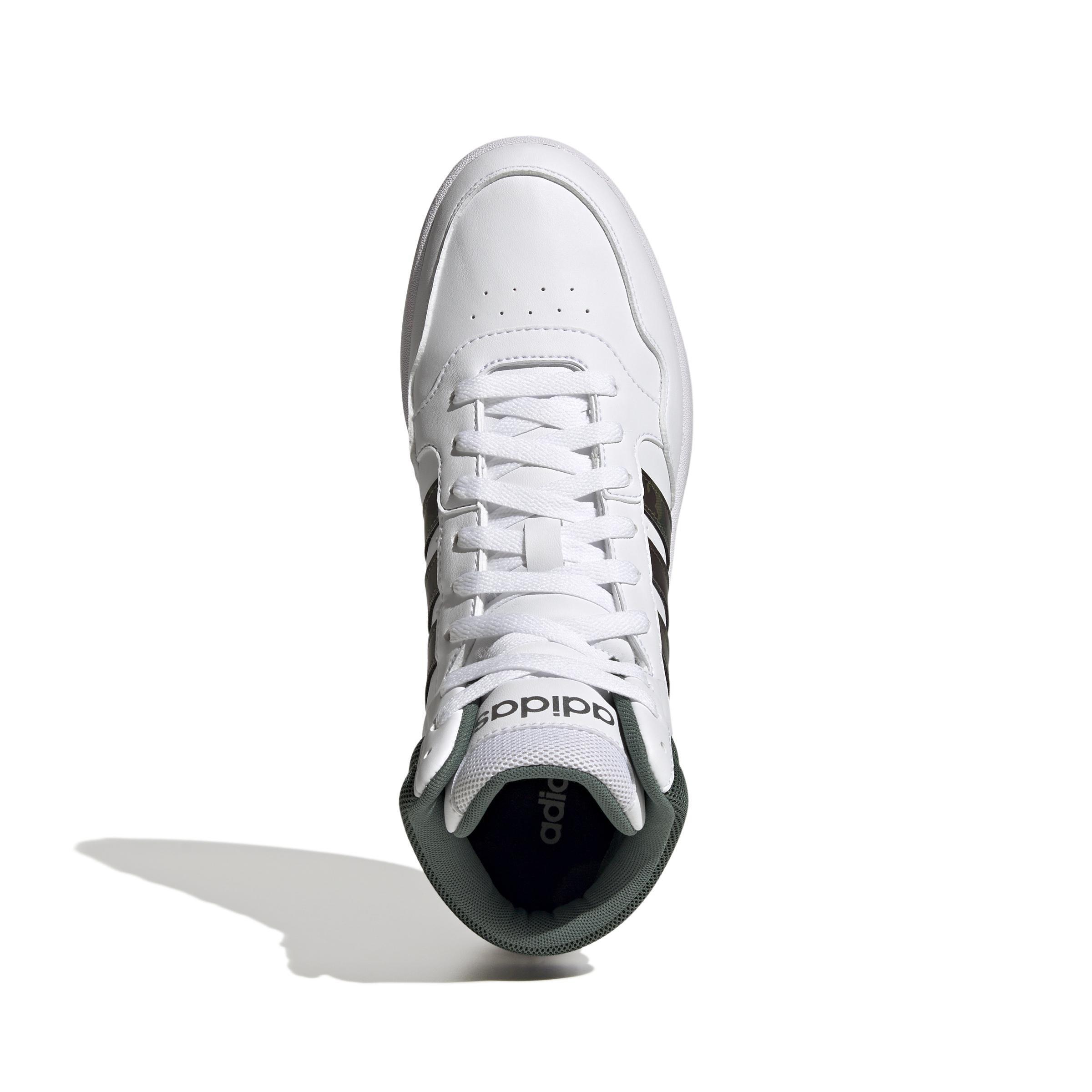 Hoops 3.0 Lifestyle Basketball Mid Classic Vintage Shoes, White, A901_ONE, large image number 6