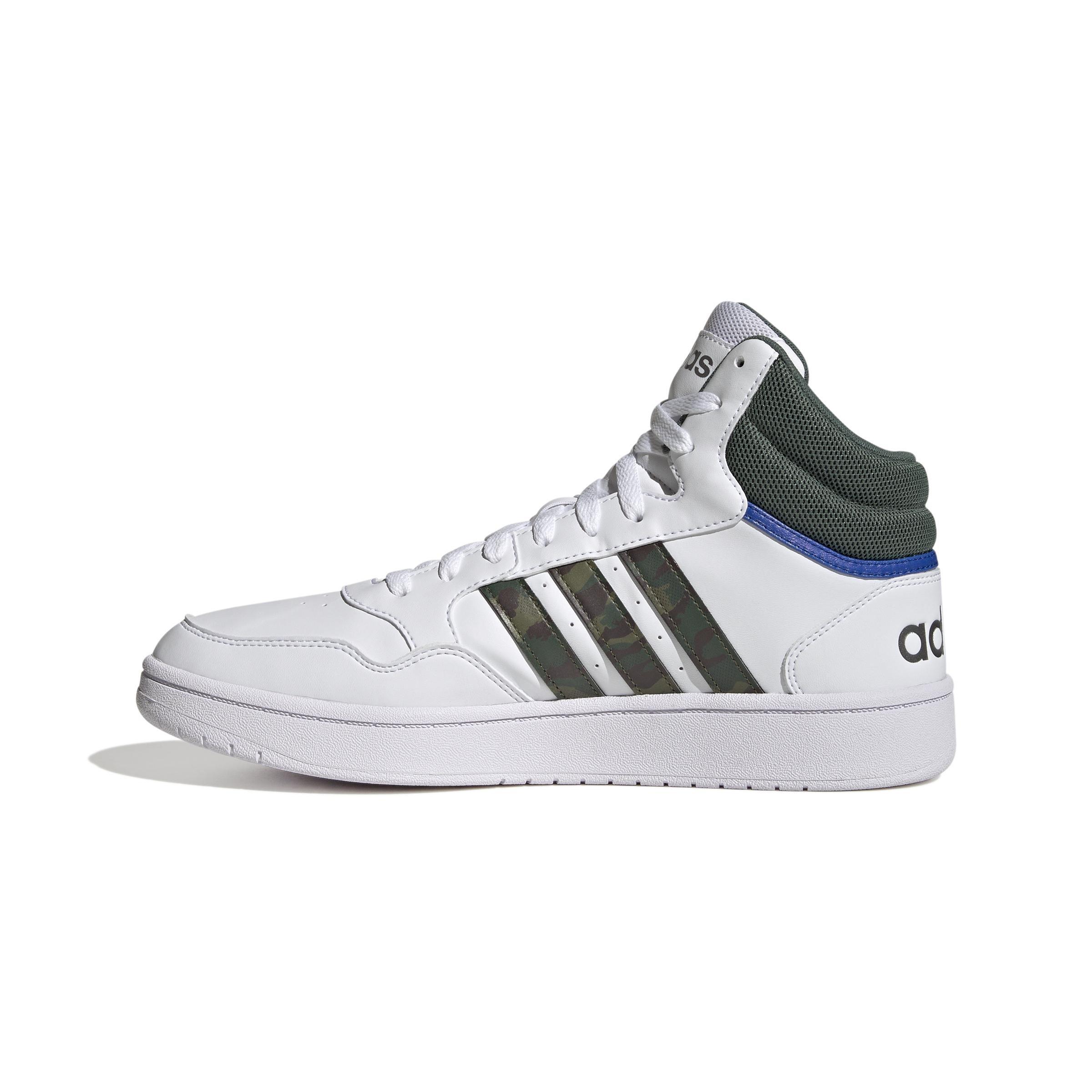 Hoops 3.0 Lifestyle Basketball Mid Classic Vintage Shoes, White, A901_ONE, large image number 10