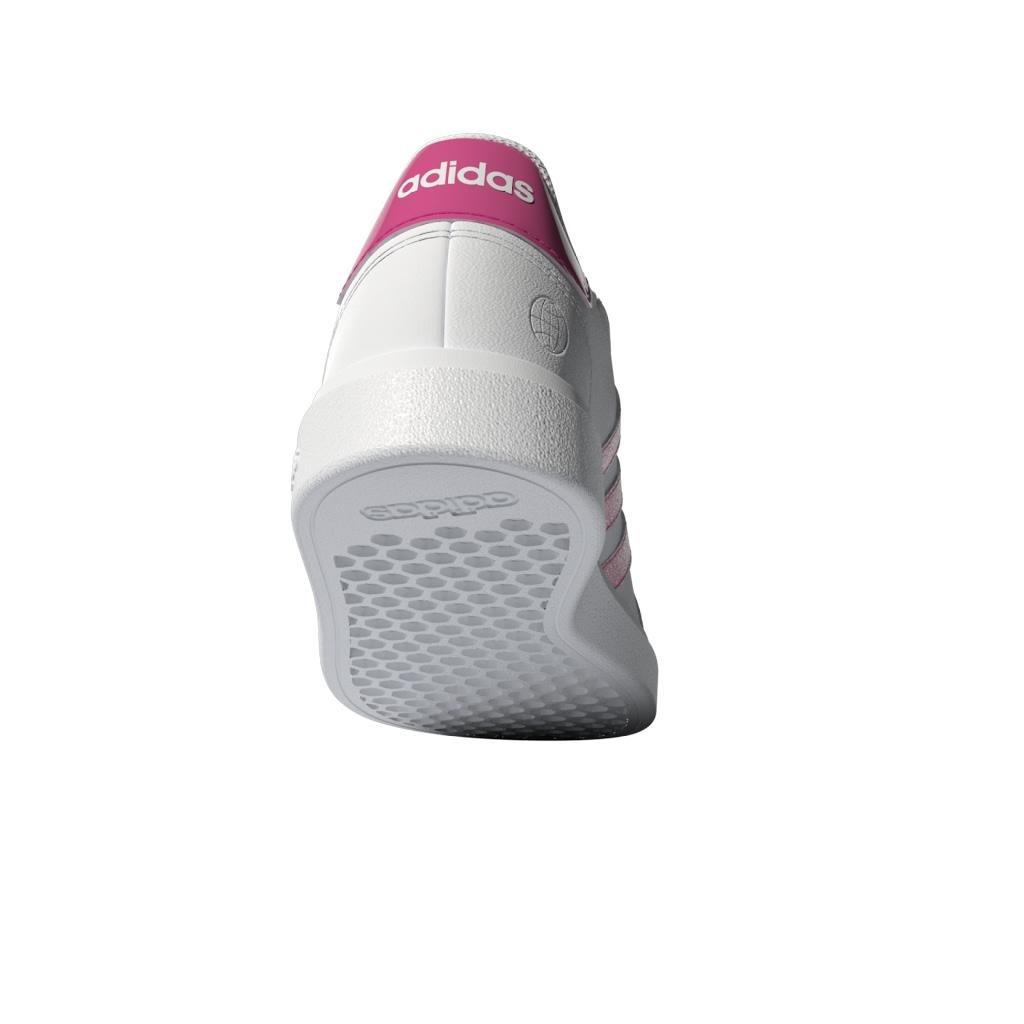 Unisex Kids Grand Court Lifestyle Tennis Lace-Up Shoes, White, A901_ONE, large image number 10