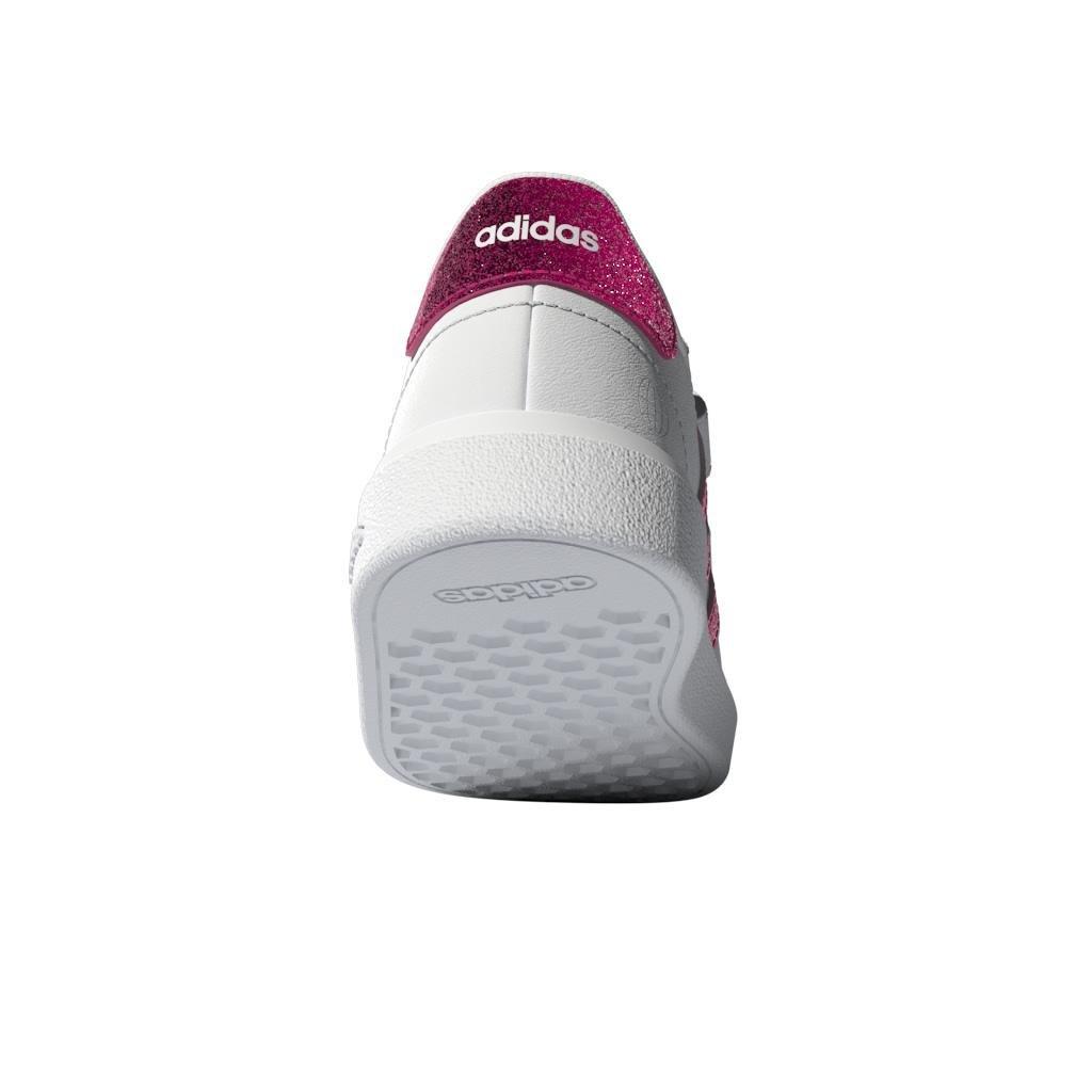 Unisex Kids Grand Court Lifestyle Hook and Loop Shoes, White, A901_ONE, large image number 13