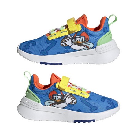 Kids Unisex Adidas X Disney Racer Tr21 Shoes, Blue, A901_ONE, large image number 7