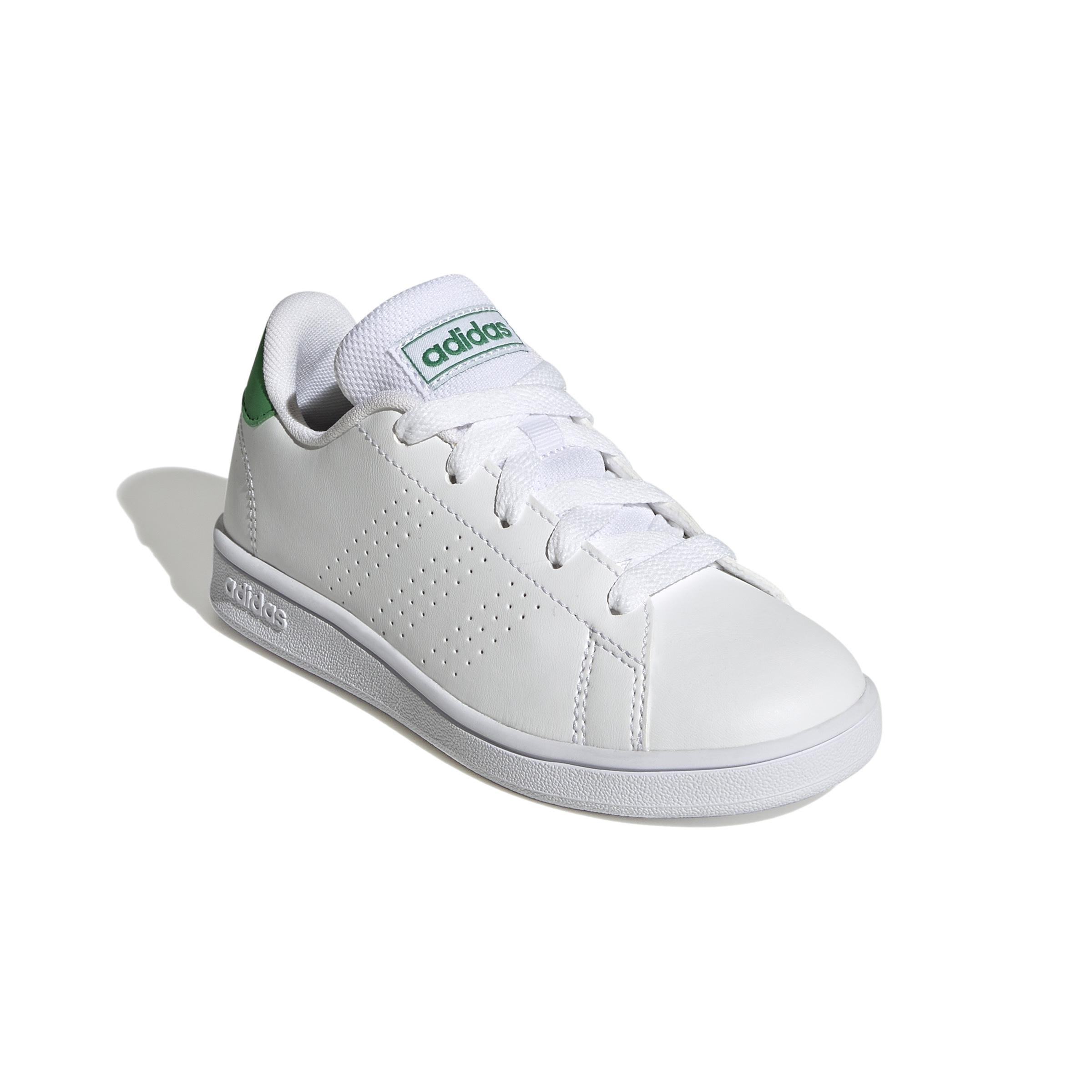 Unisex Kids Advantage Lifestyle Court Lace Shoes, White, A901_ONE, large image number 2