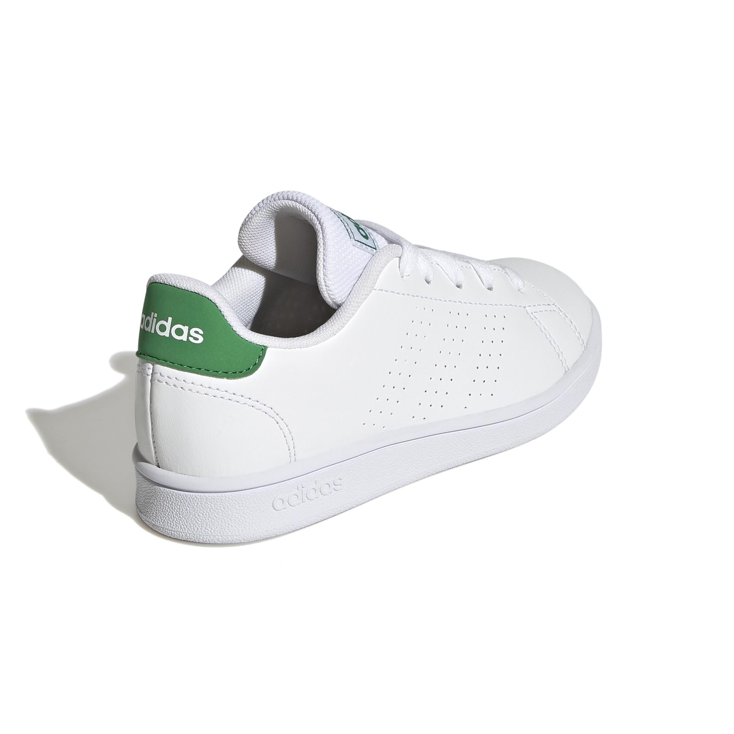 Unisex Kids Advantage Lifestyle Court Lace Shoes, White, A901_ONE, large image number 3