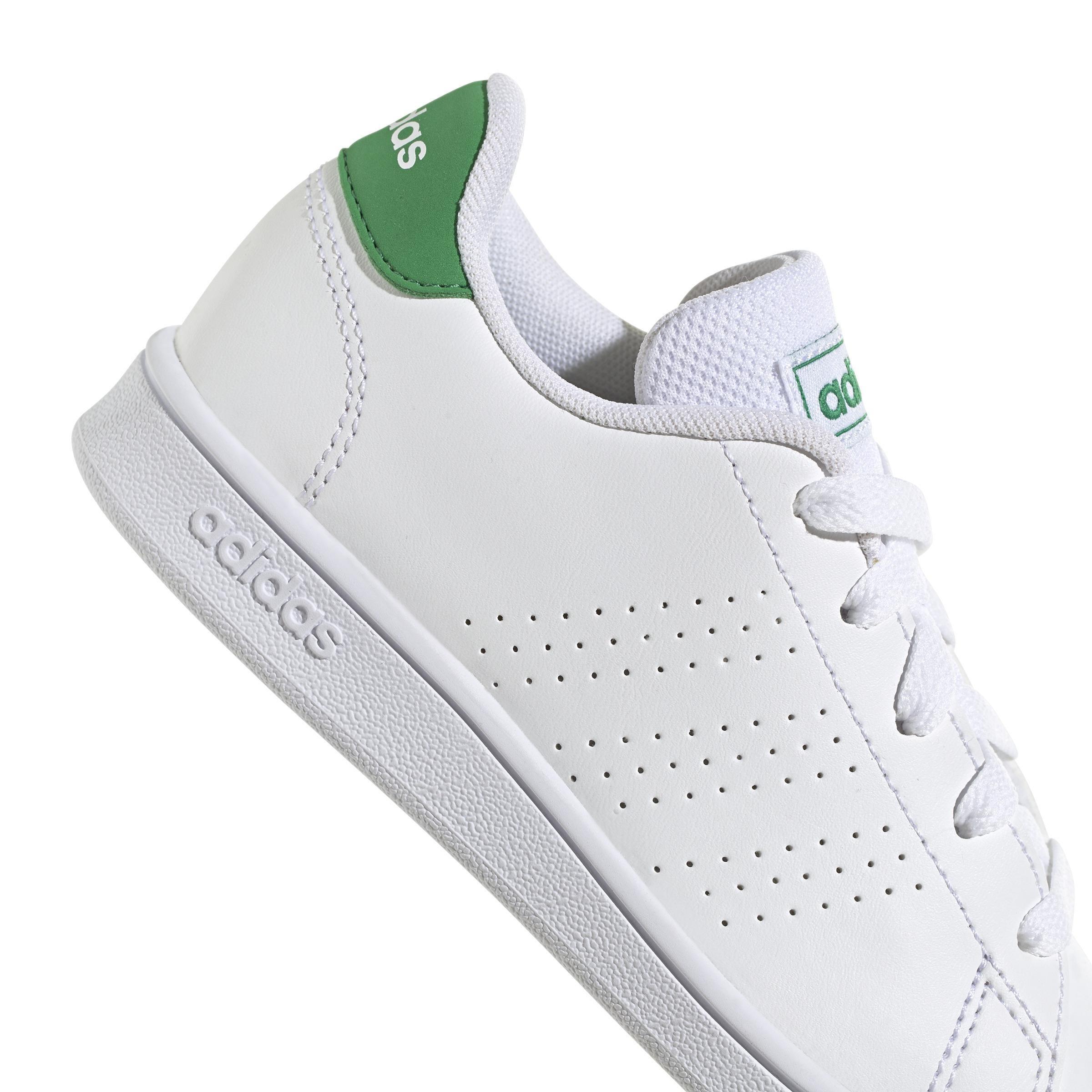 Unisex Kids Advantage Lifestyle Court Lace Shoes, White, A901_ONE, large image number 5