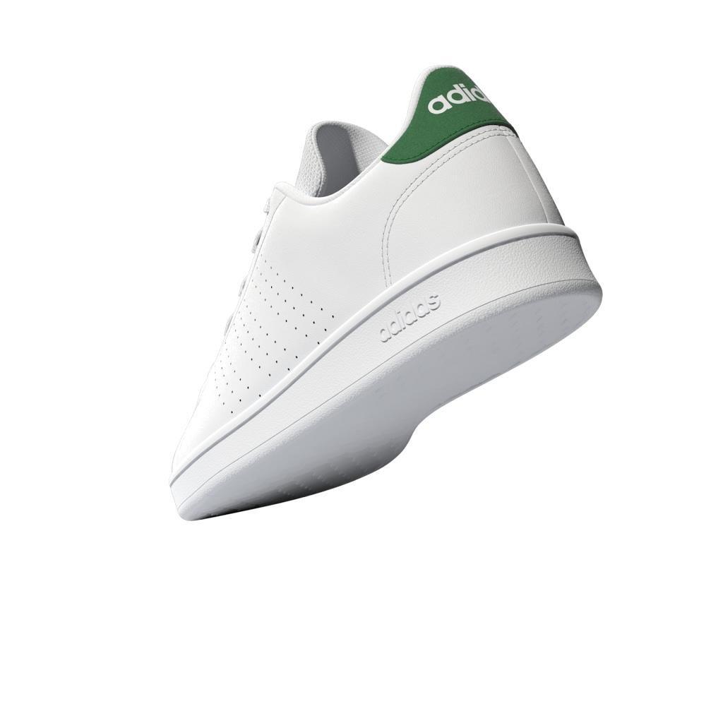 Unisex Kids Advantage Lifestyle Court Lace Shoes, White, A901_ONE, large image number 6
