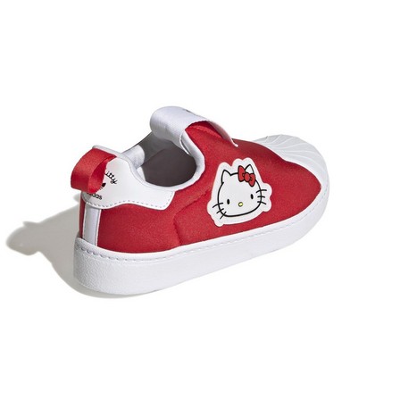 Kids Unisex Hello Kitty Superstar 360 Shoes, Red, A901_ONE, large image number 1