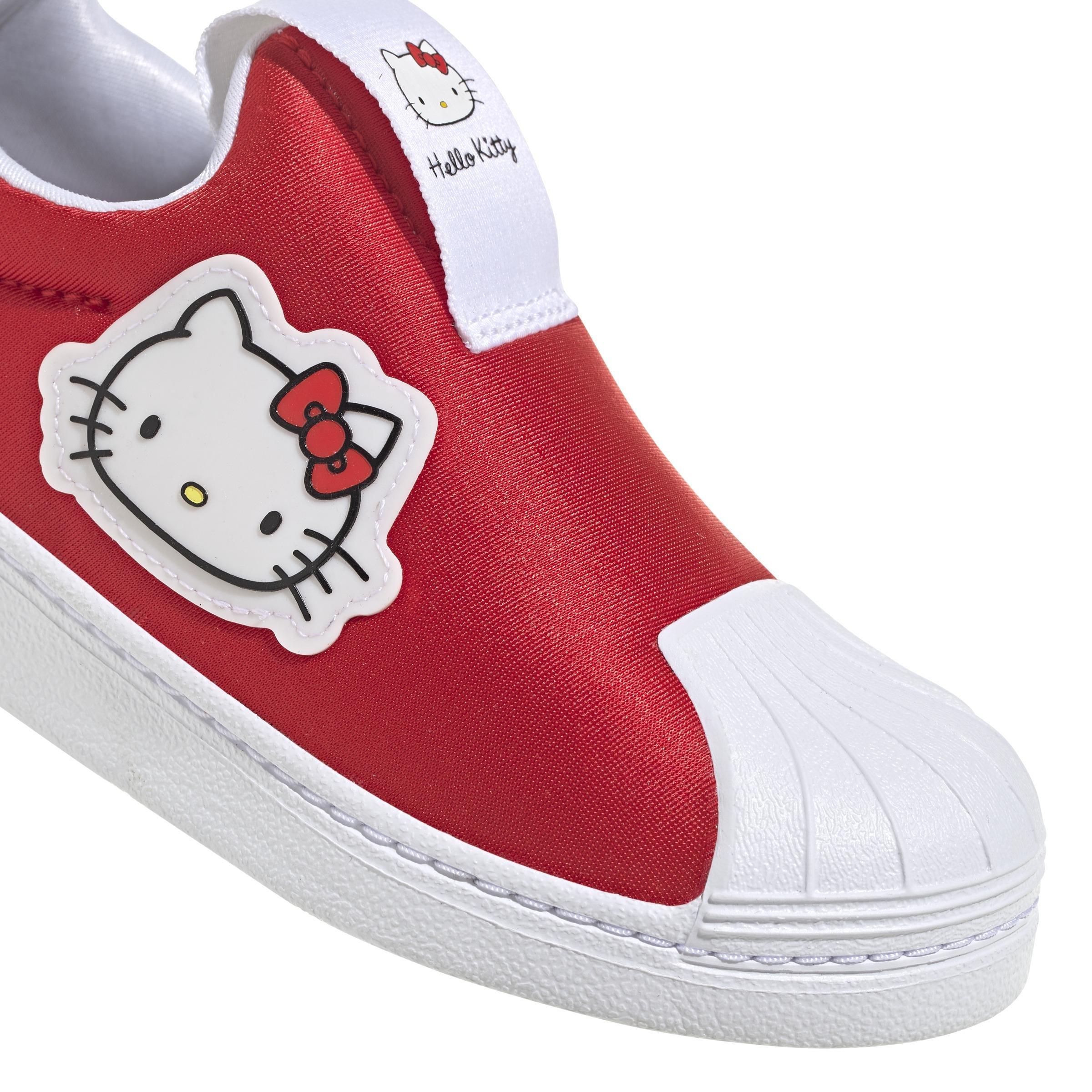 Unisex Kids Hello Kitty Superstar 360 Shoes, Red, A901_ONE, large image number 3