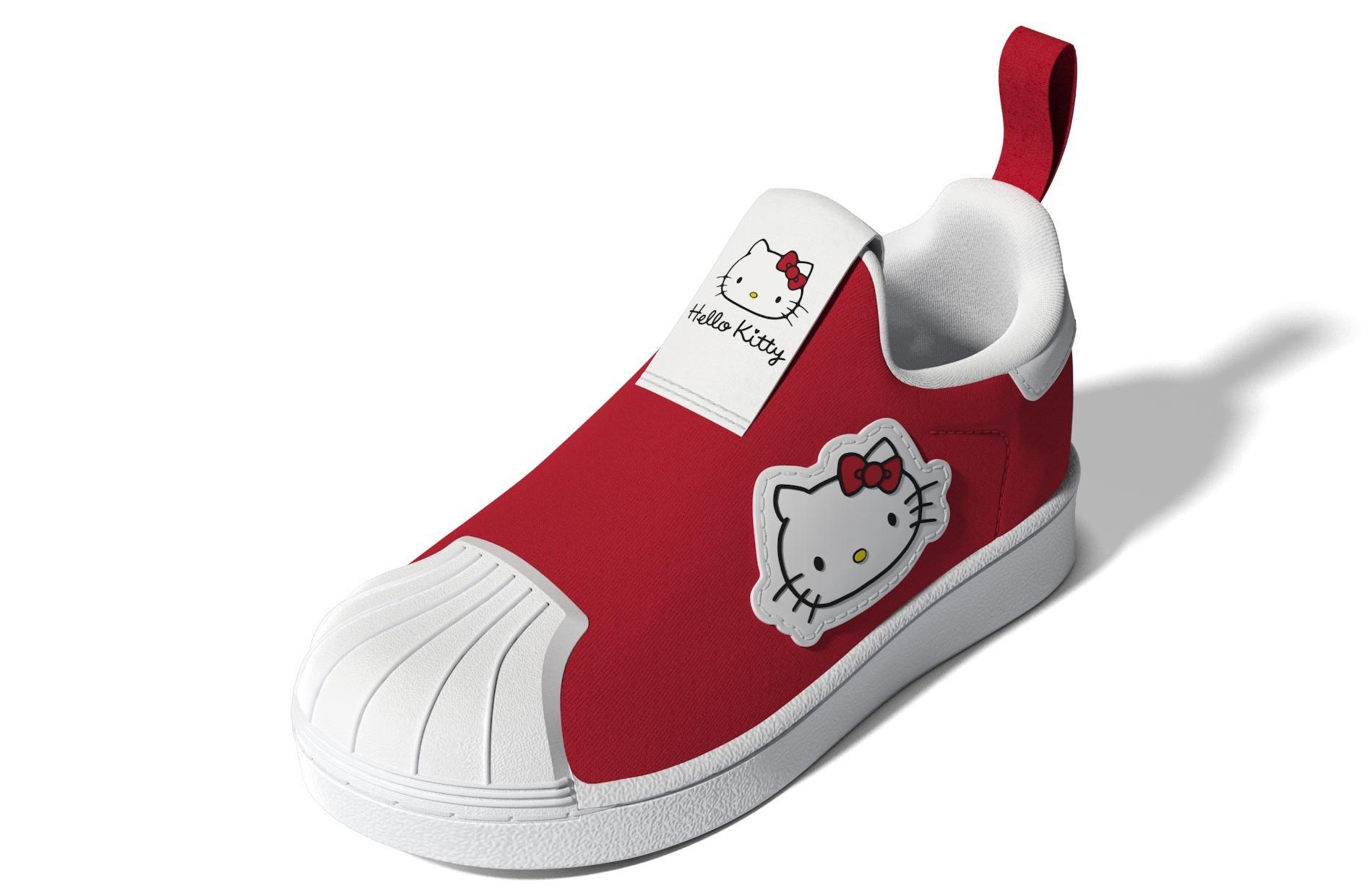 Unisex Kids Hello Kitty Superstar 360 Shoes, Red, A901_ONE, large image number 10