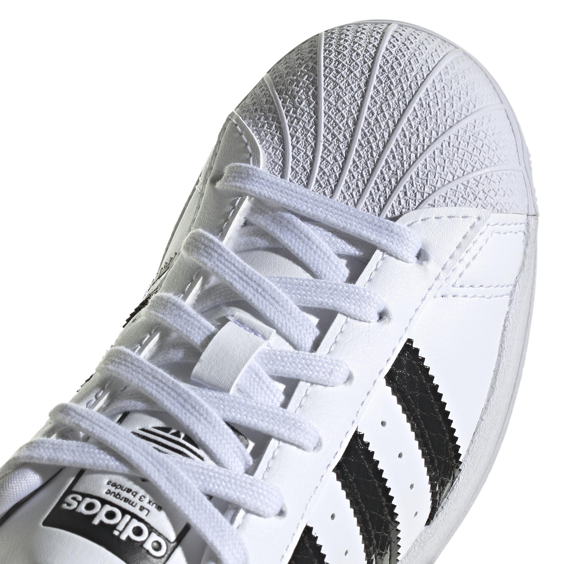 Unisex Kids Superstar Shoes, White, A901_ONE, large image number 2