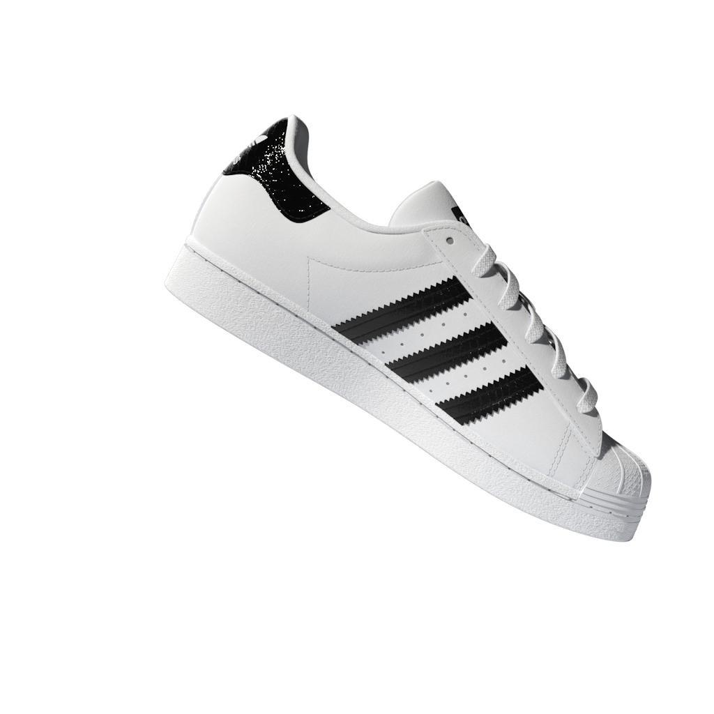 Unisex Kids Superstar Shoes, White, A901_ONE, large image number 9