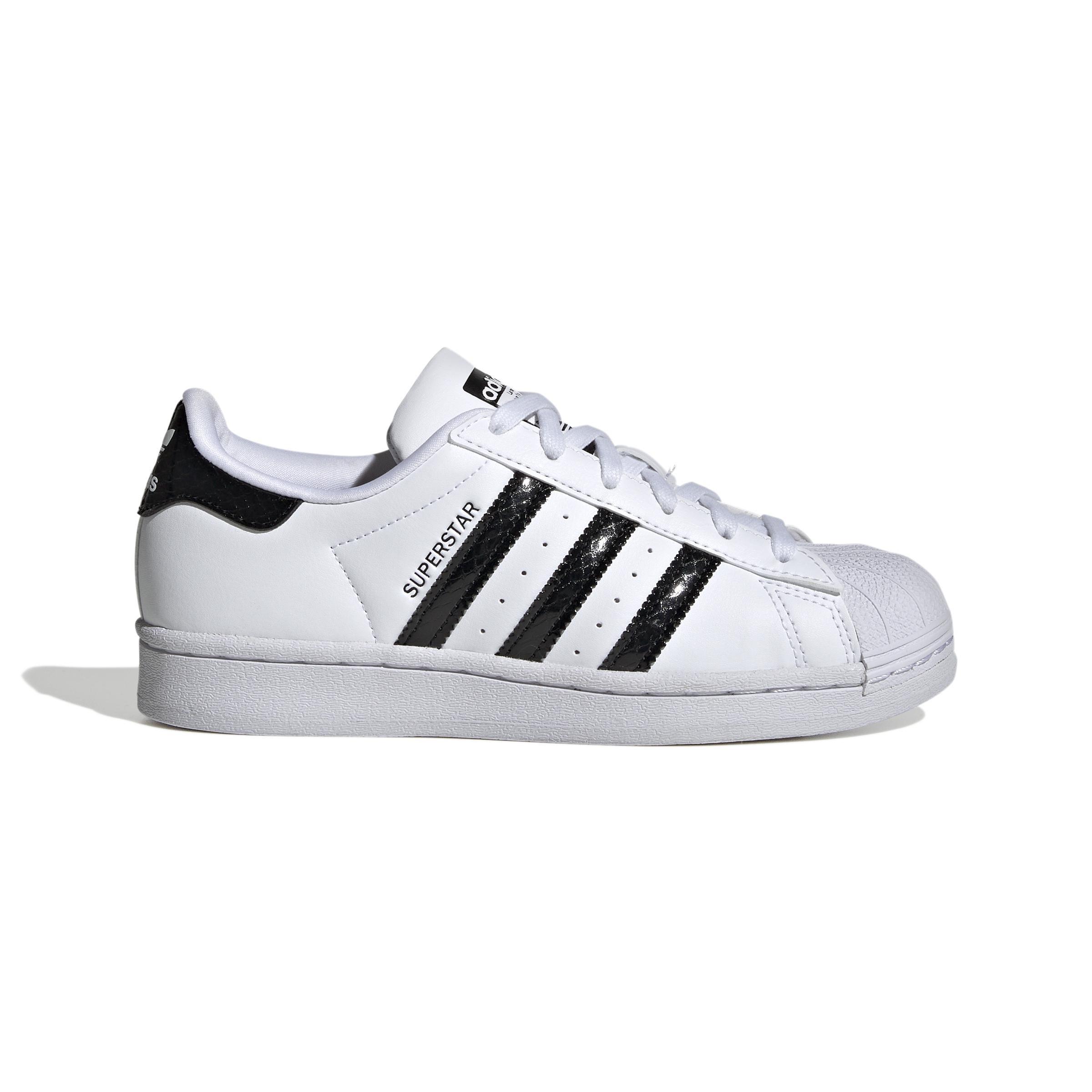 Unisex Kids Superstar Shoes, White, A901_ONE, large image number 12