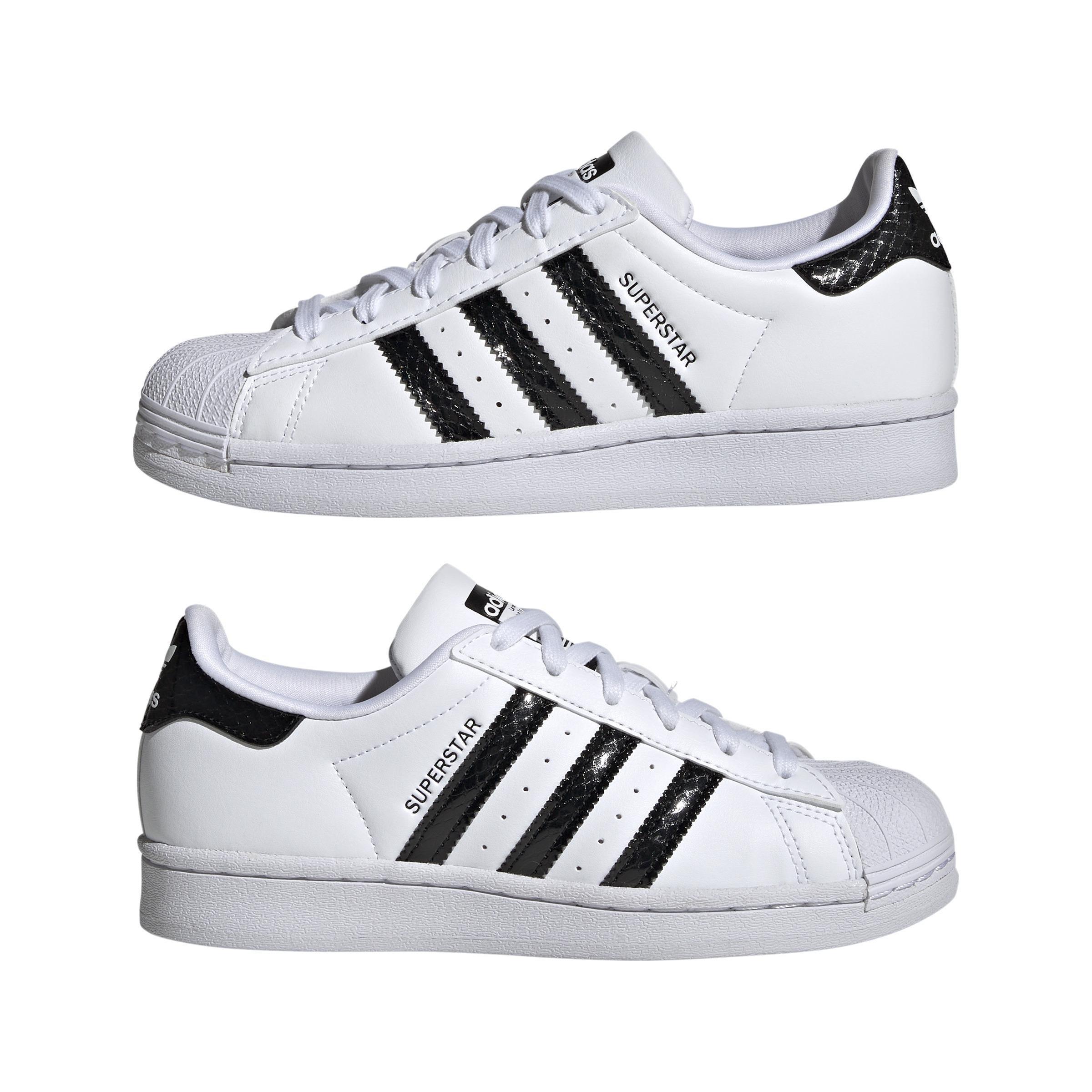 Unisex Kids Superstar Shoes, White, A901_ONE, large image number 16
