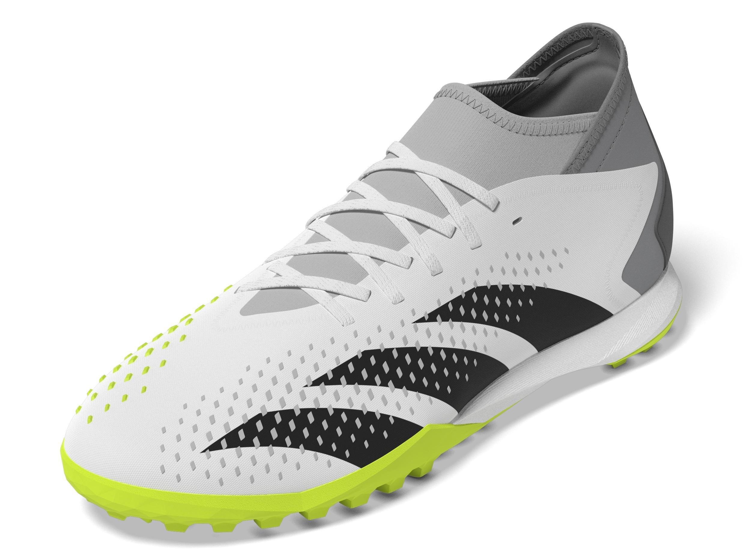 Unisex Predator Accuracy.3 Turf Boots, White, A901_ONE, large image number 7