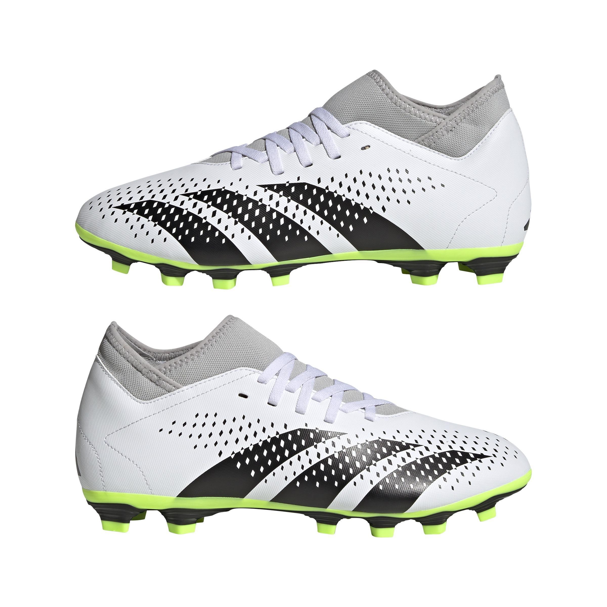 Unisex Predator Accuracy.4 Sock Flexible Ground Boots, White, , large image number 4