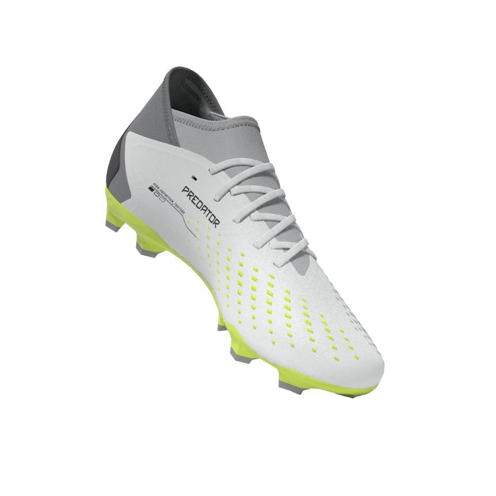Unisex Predator Accuracy.3 Firm Ground Boots Ftwr, White, , large image number 6