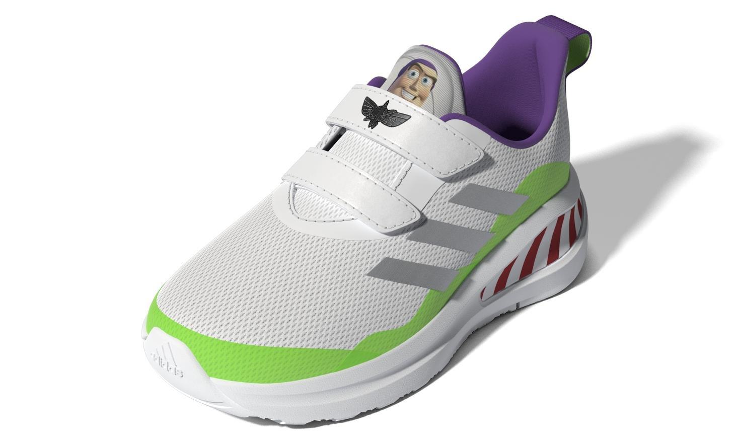 Unisex Kids adidas x Disney Pixar Buzz Lightyear Toy Story Fortarun Shoes, White, , large image number 11