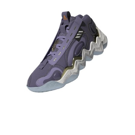 Women Exhibit B Candace Parker Mid Basketball Shoes, Purple, A901_ONE, large image number 17