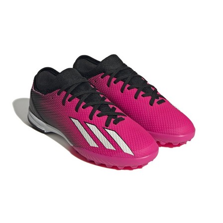 Kids Unisex X Speedportal.3 Turf Boots, Pink, A901_ONE, large image number 0