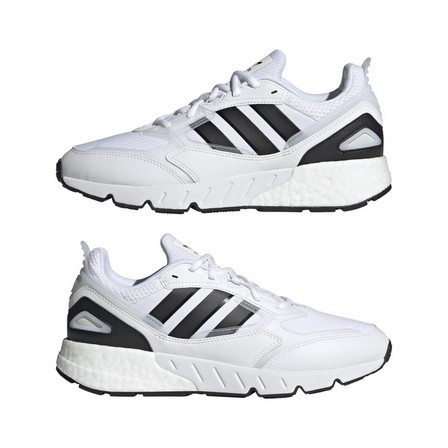 Men Zx 1K Boost 2.0 Shoes, White, A901_ONE, large image number 8