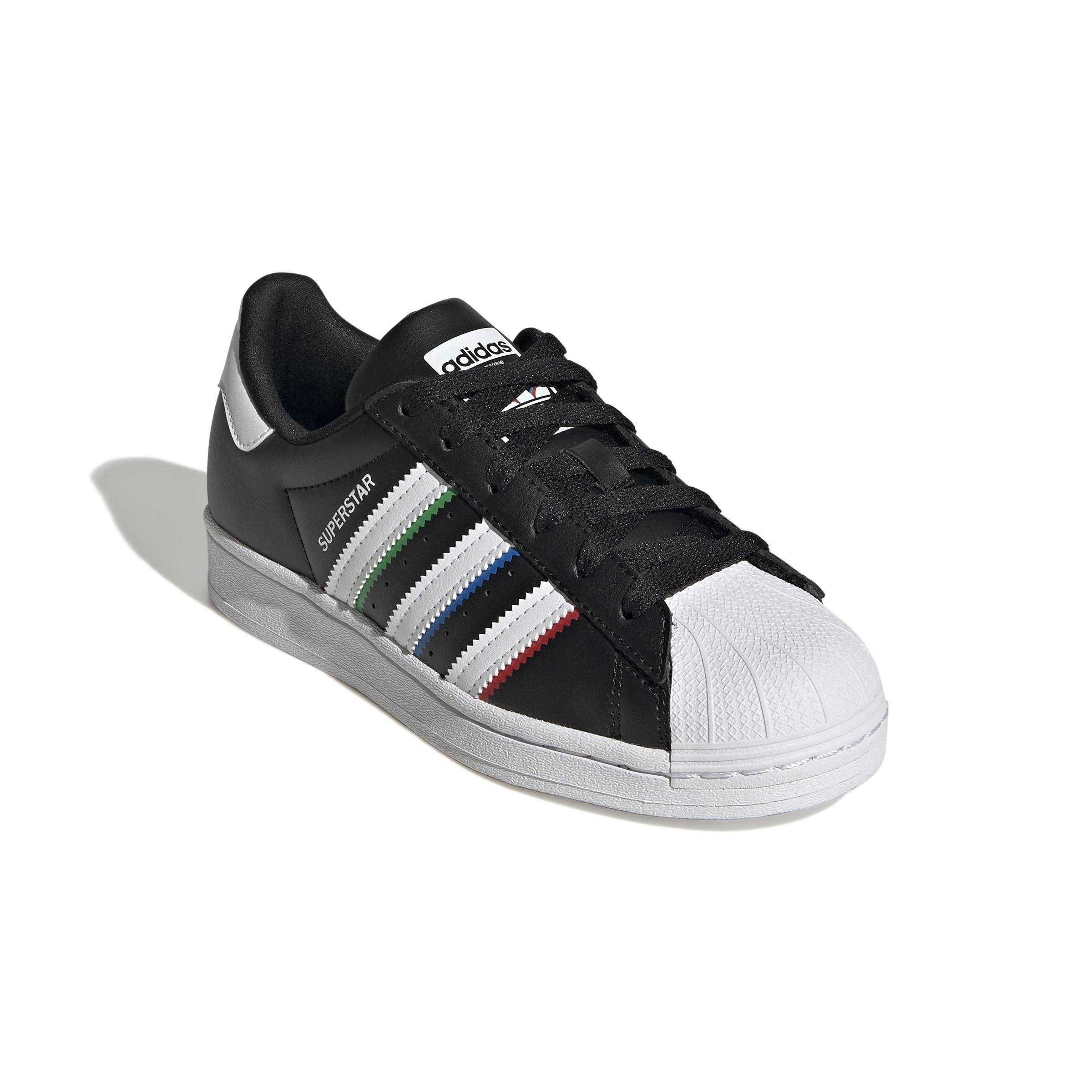 Unisex Kids Superstar Shoes, Black, A901_ONE, large image number 0
