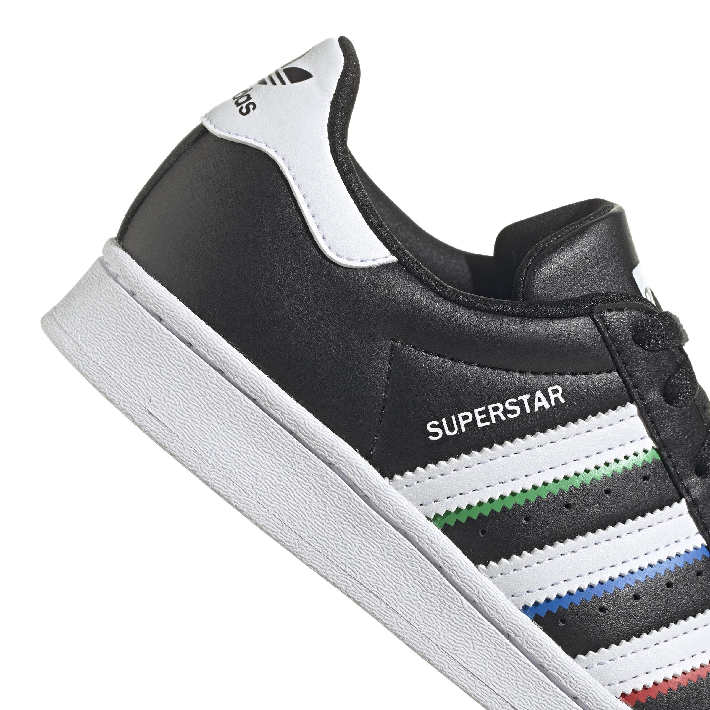 Unisex Kids Superstar Shoes, Black, A901_ONE, large image number 2