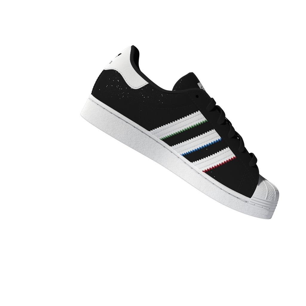 Unisex Kids Superstar Shoes, Black, A901_ONE, large image number 7