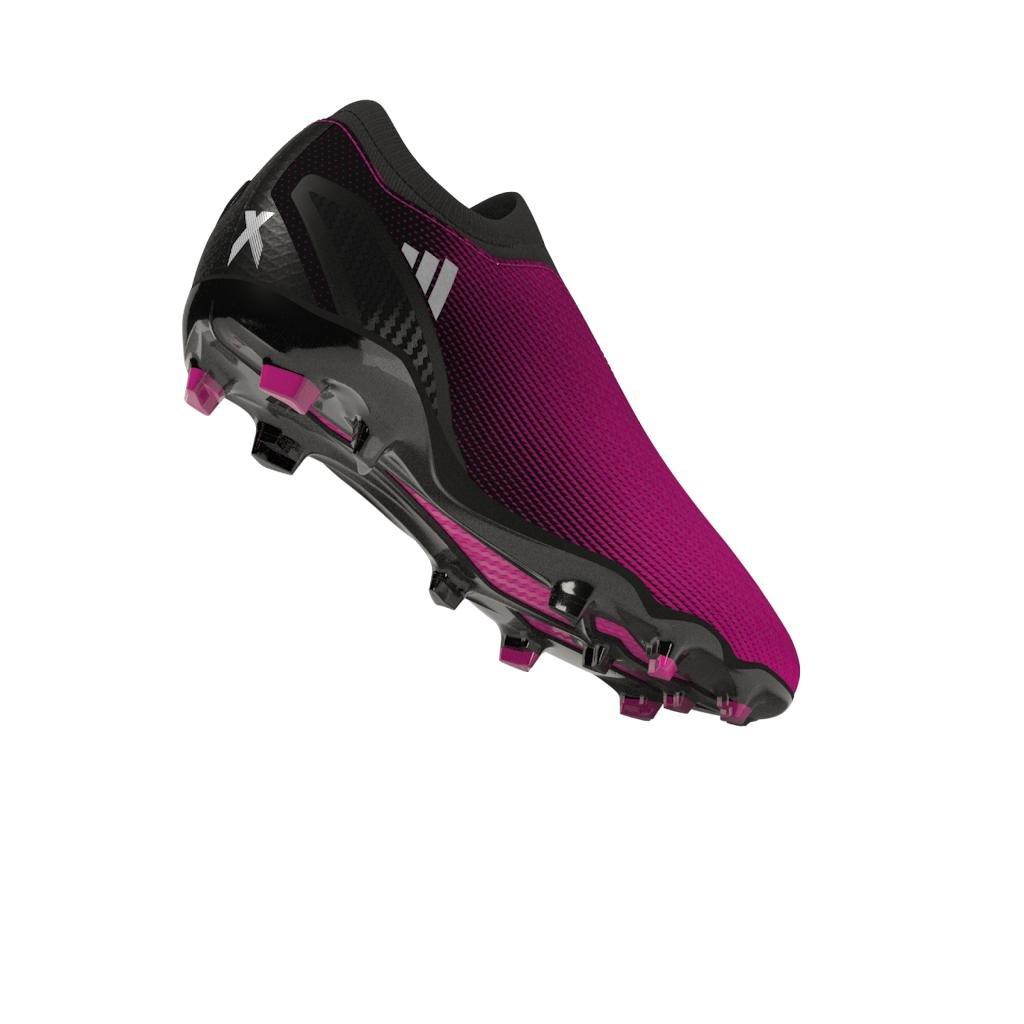 Unisex X Speedportal.3 Laceless Firm Ground Boots, Pink, A901_ONE, large image number 12