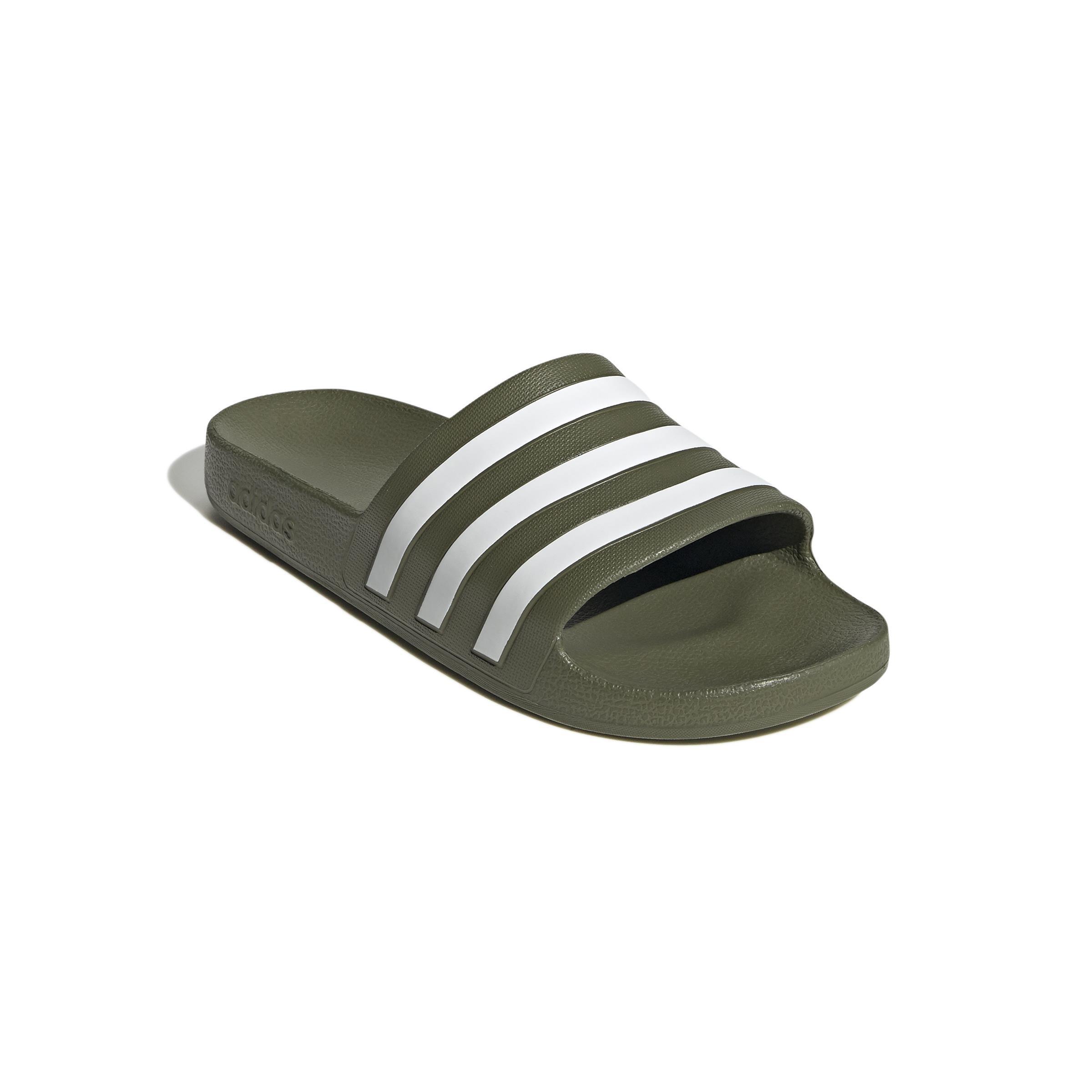 Unisex Adilette Aqua Slides, Green, , large image number 0