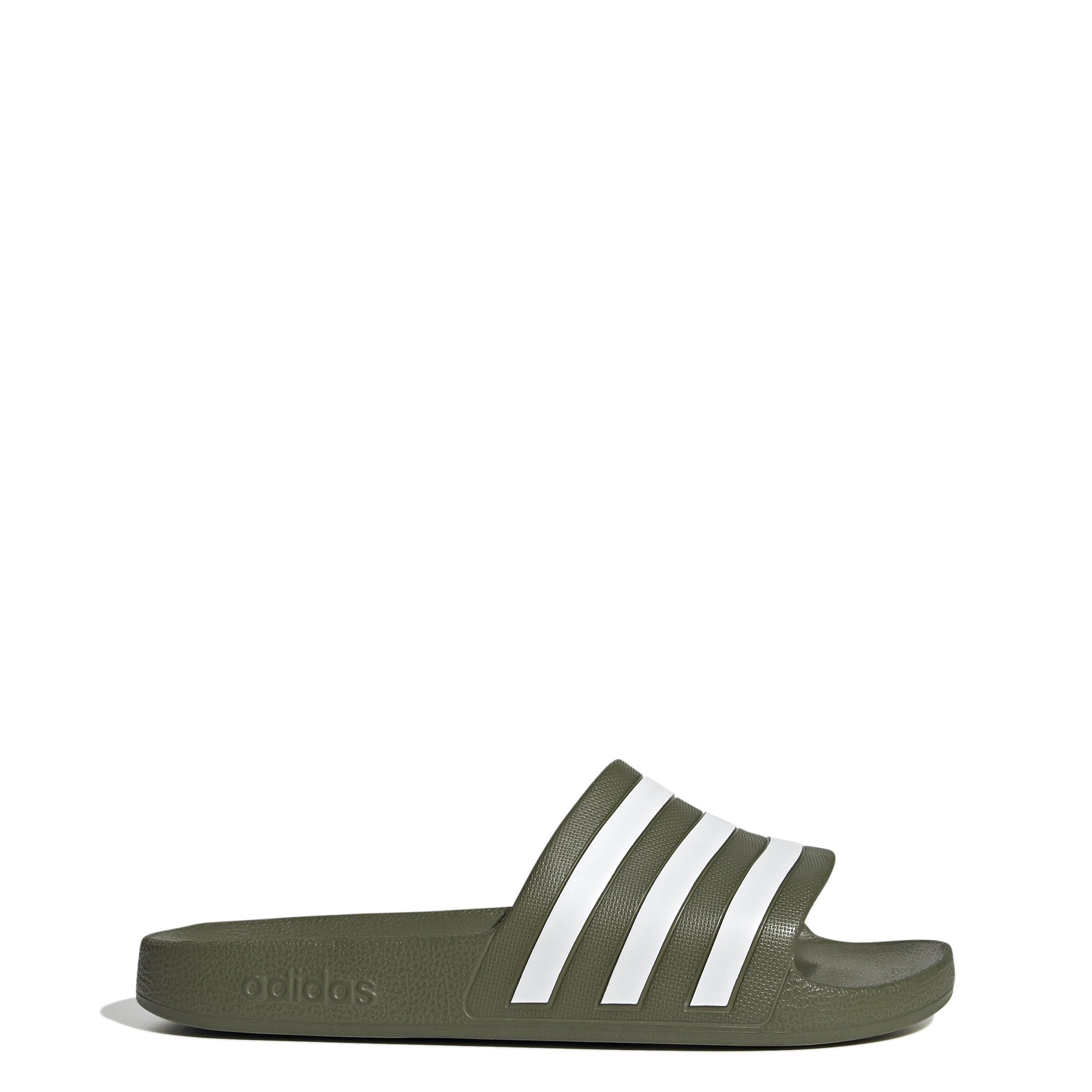 Unisex Adilette Aqua Slides, Green, , large image number 5