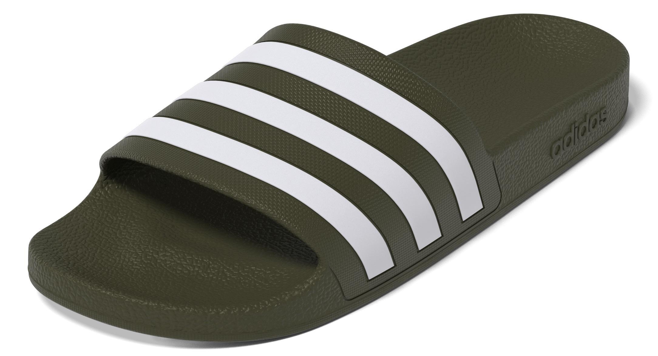Unisex Adilette Aqua Slides, Green, , large image number 9