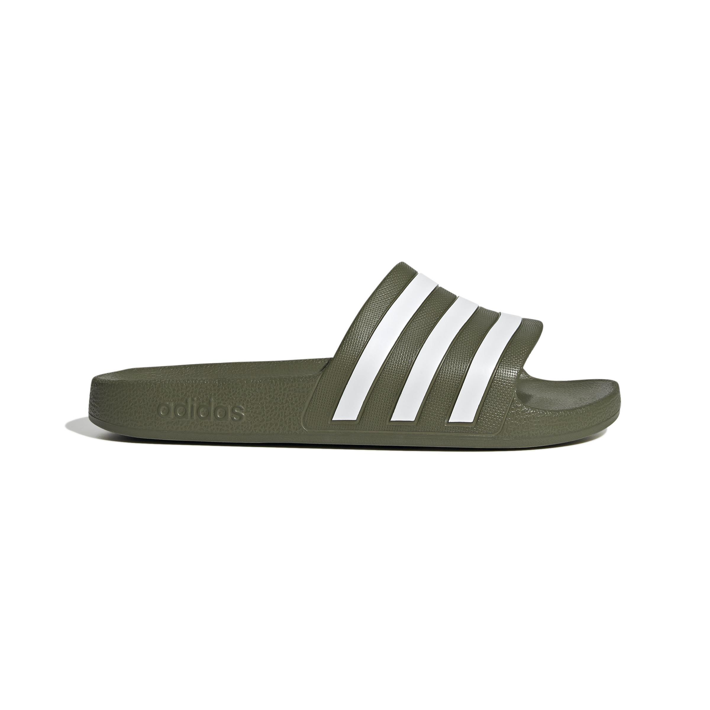 Unisex Adilette Aqua Slides, Green, , large image number 12