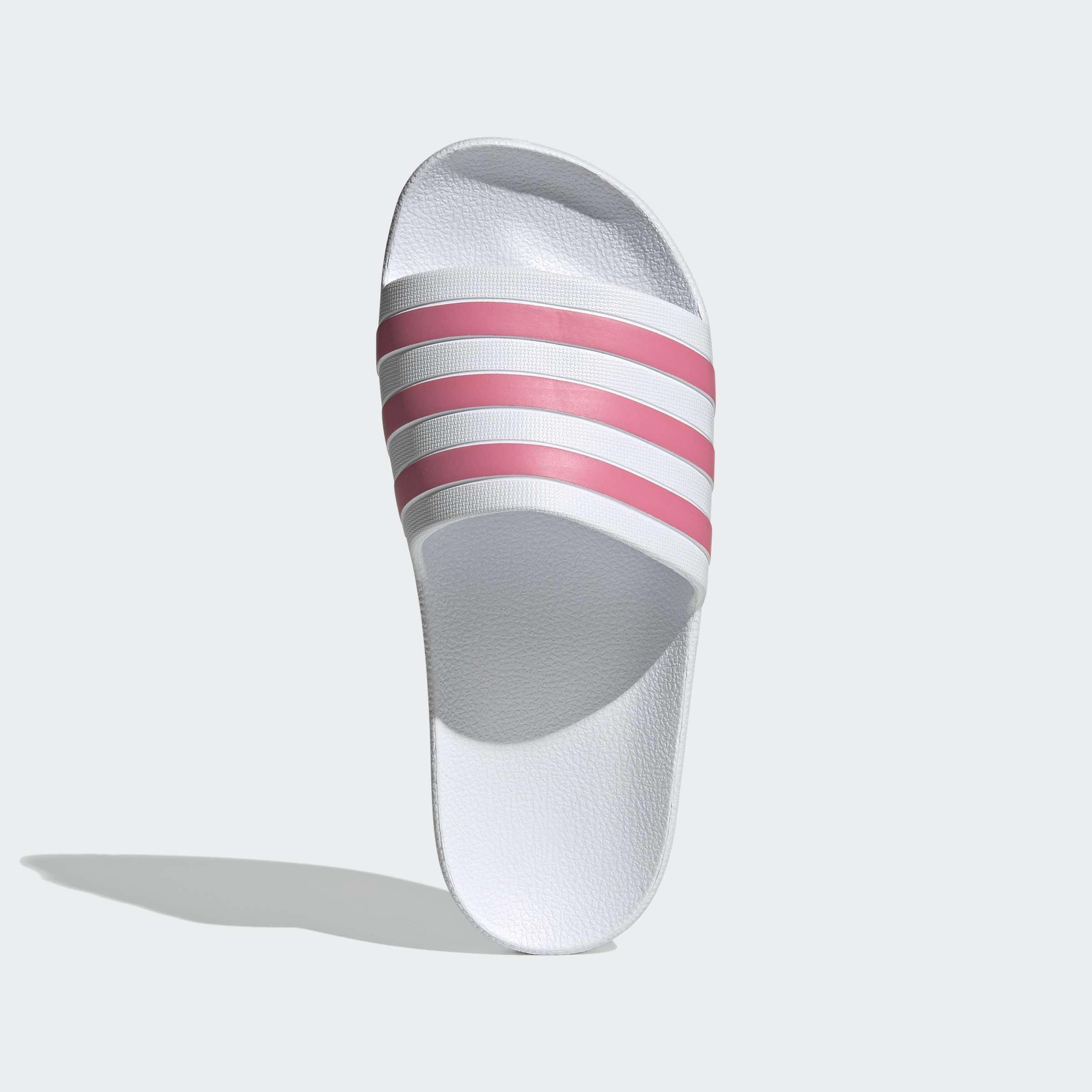 Adilette Aqua Slides, White