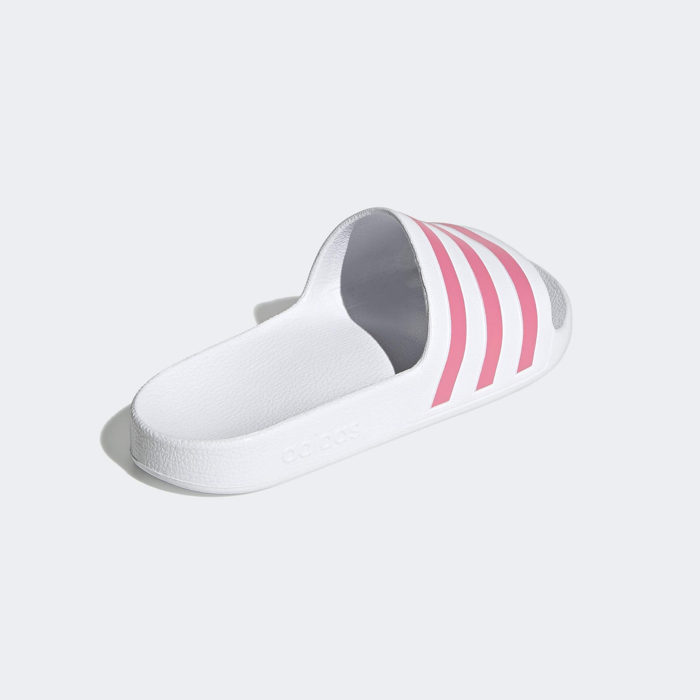 Adilette Aqua Slides, White, A901_ONE, large image number 3