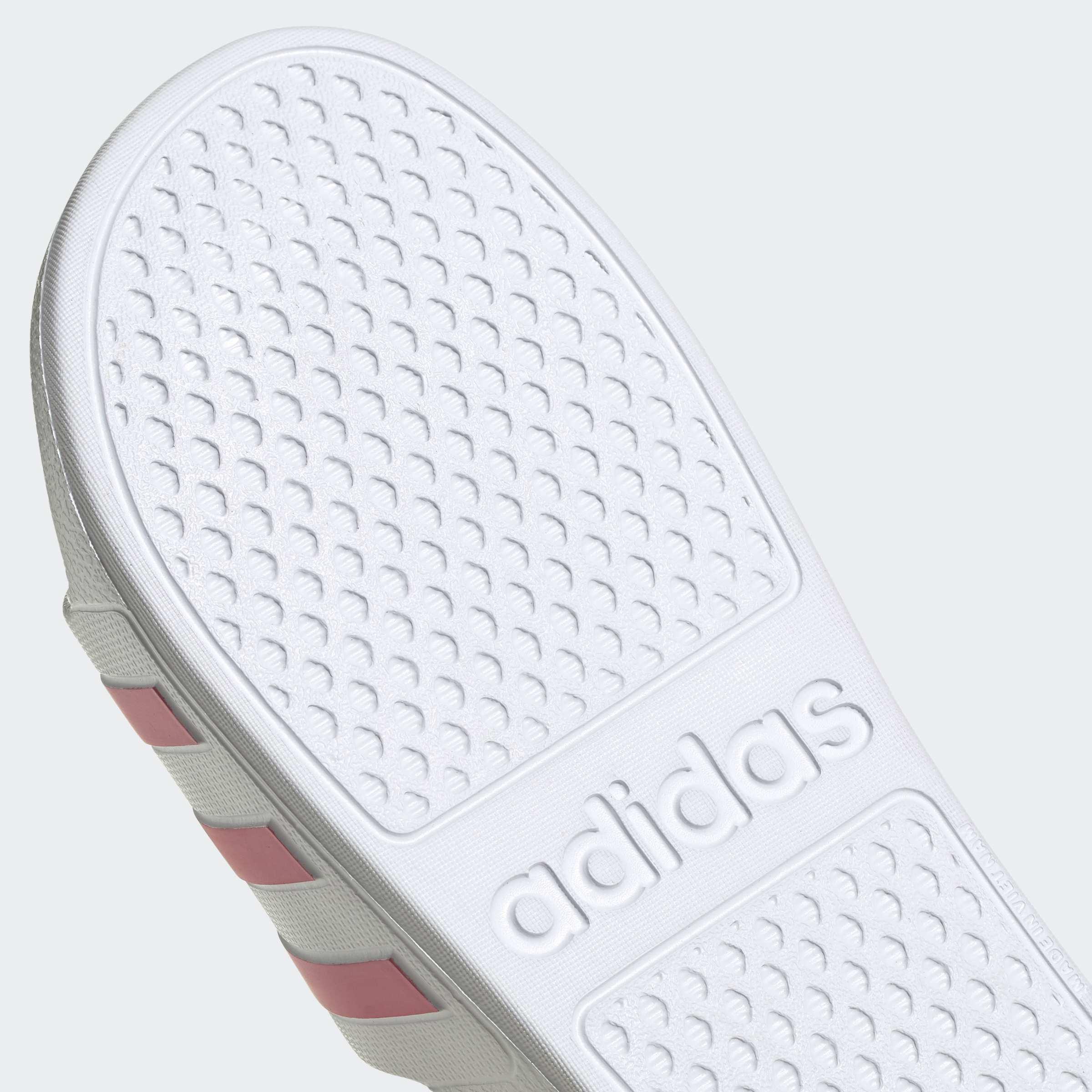 Adilette Aqua Slides, White, A901_ONE, large image number 4