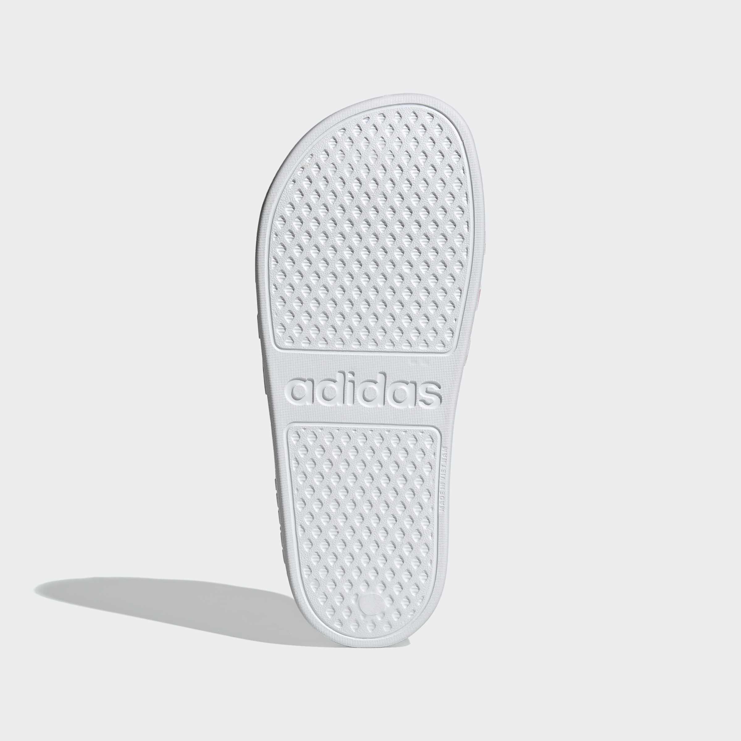 Adilette Aqua Slides, White, A901_ONE, large image number 6