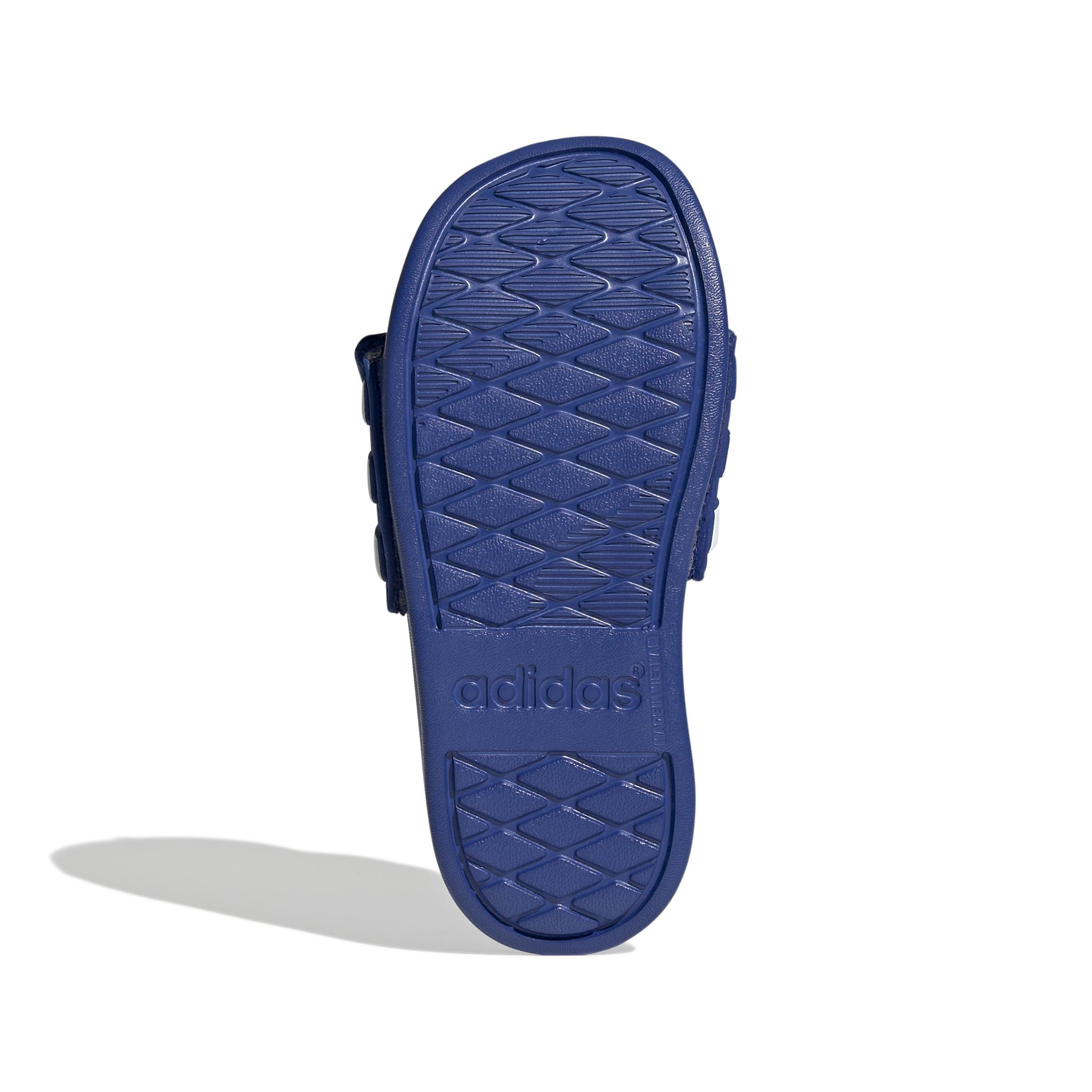 Unisex Kids Adilette Comfort Adjustable Slides, Blue, , large image number 9
