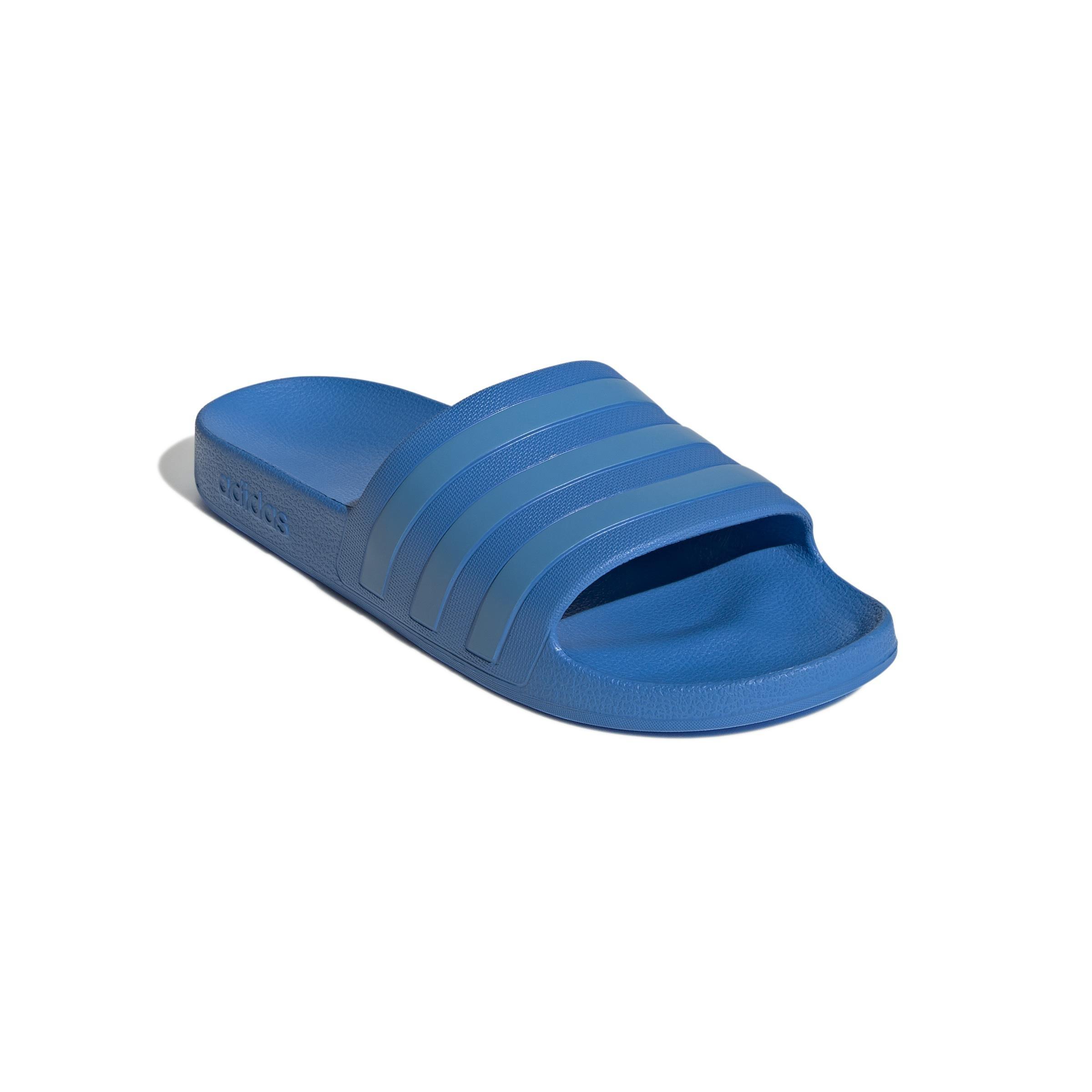 Unisex Adilette Aqua Slides, Blue, A901_ONE, medium