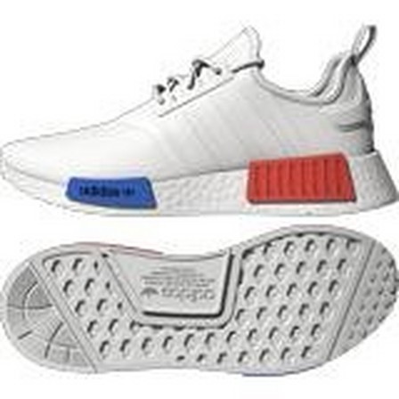 Men Nmd_R1 Shoes Ftwr, White, A901_ONE, large image number 8
