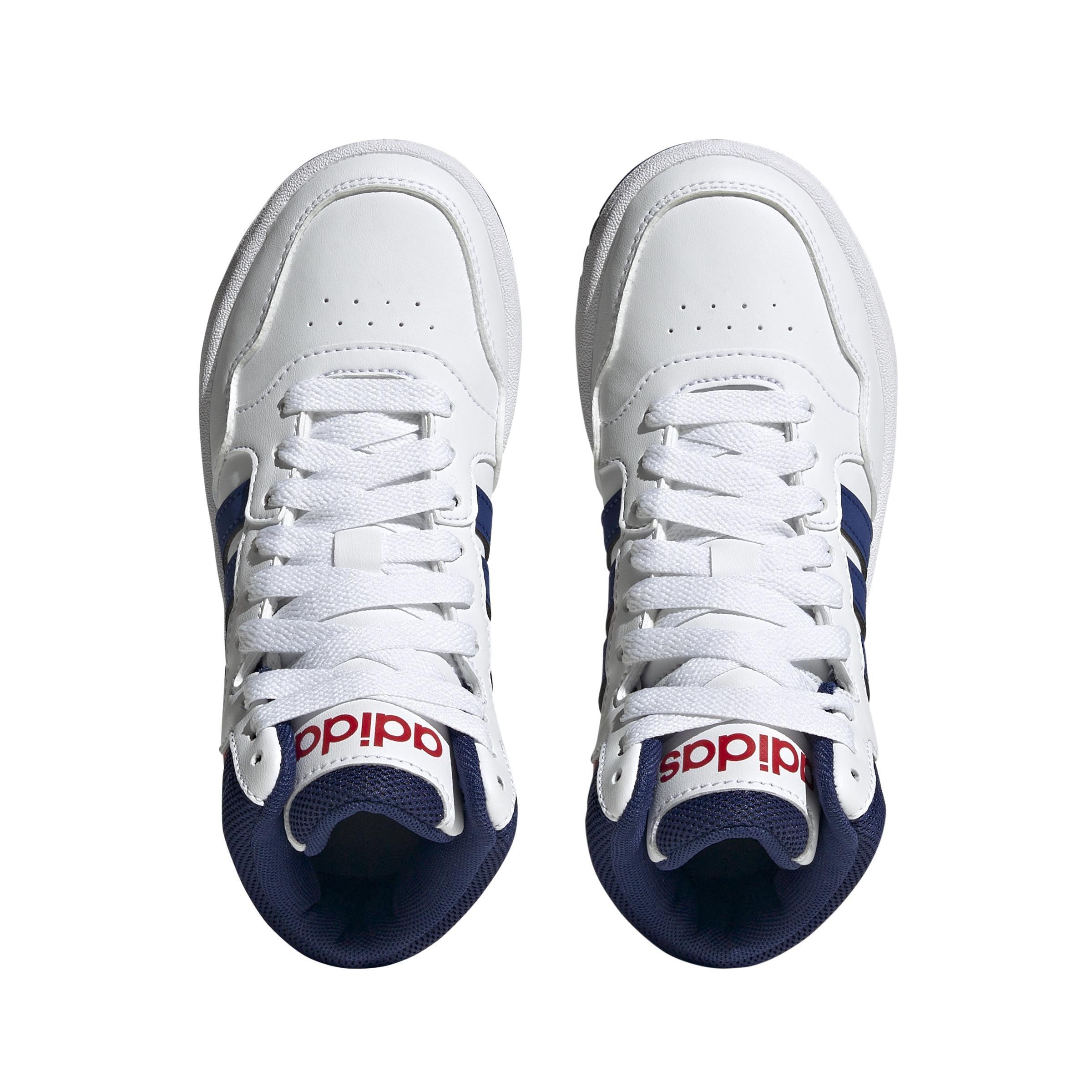 Unisex Kids Hoops Mid Shoes, White, , large image number 1