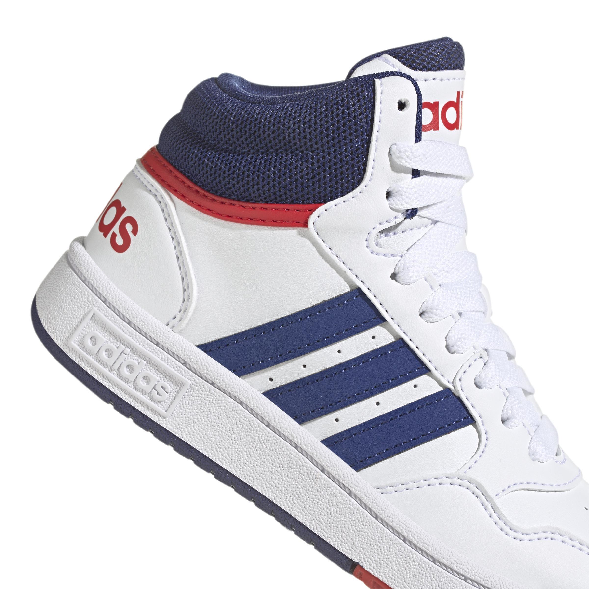 Unisex Kids Hoops Mid Shoes, White, , large image number 4