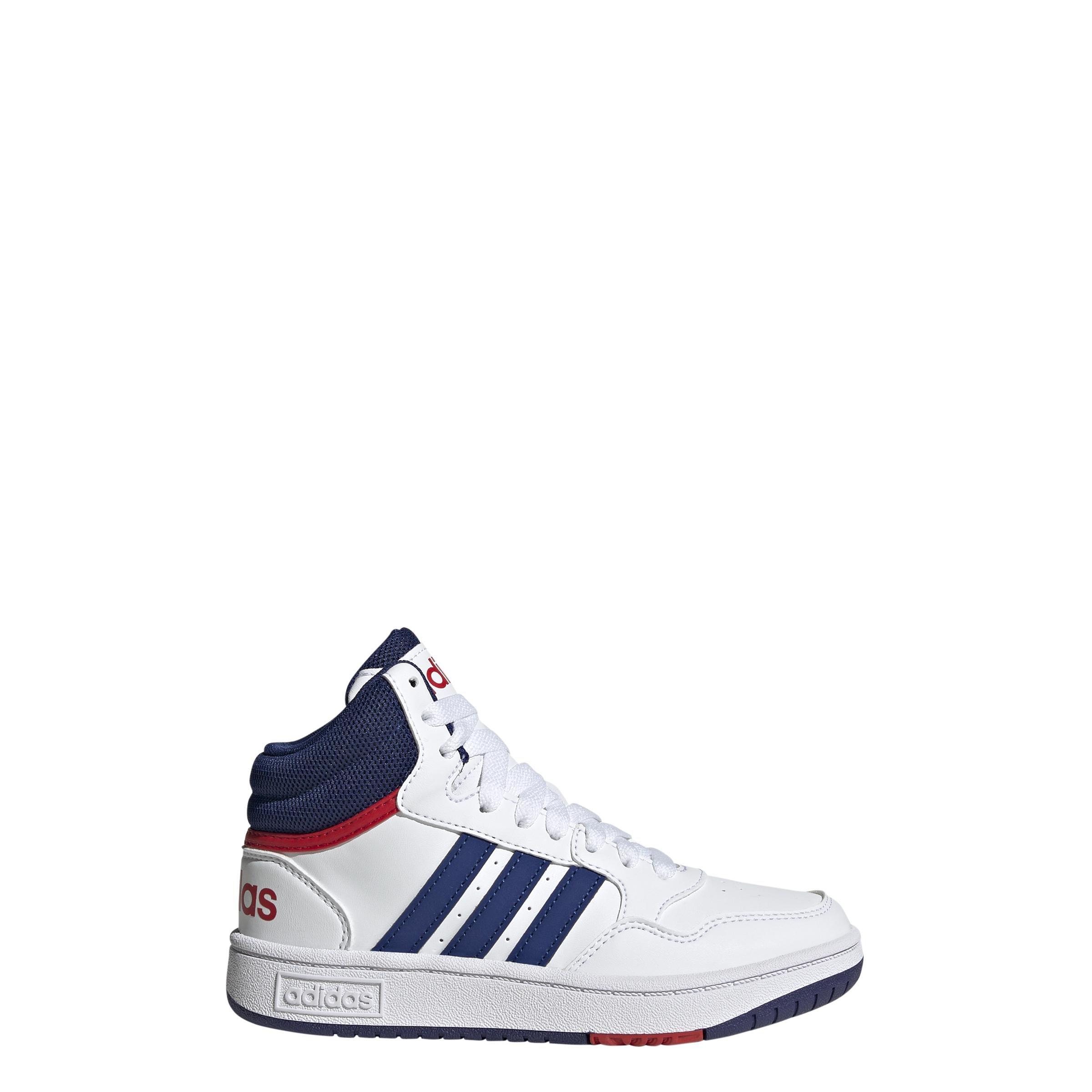 Unisex Kids Hoops Mid Shoes, White, , large image number 10