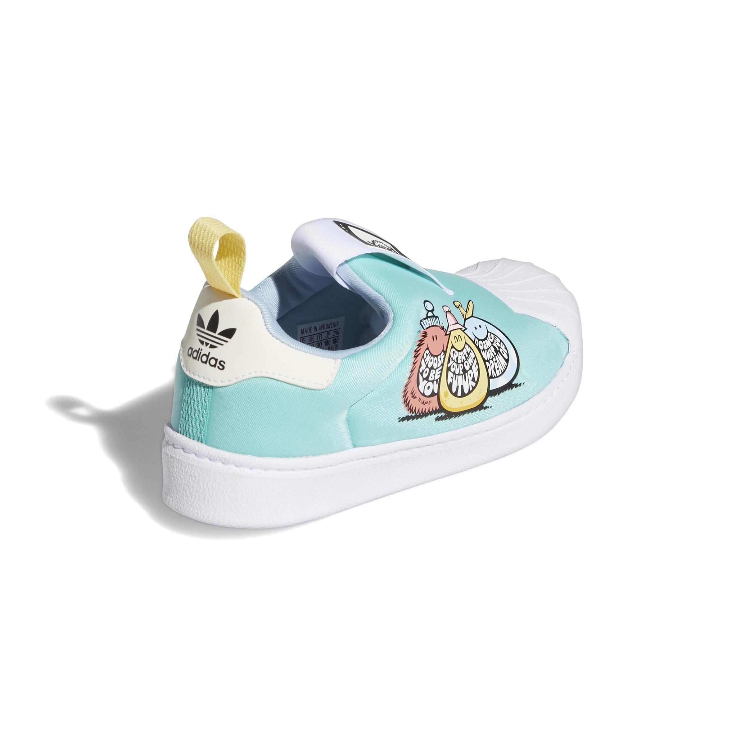 Unisex Kids Kevin Lyons Superstar 360 Shoes, Blue, A901_ONE, large image number 2
