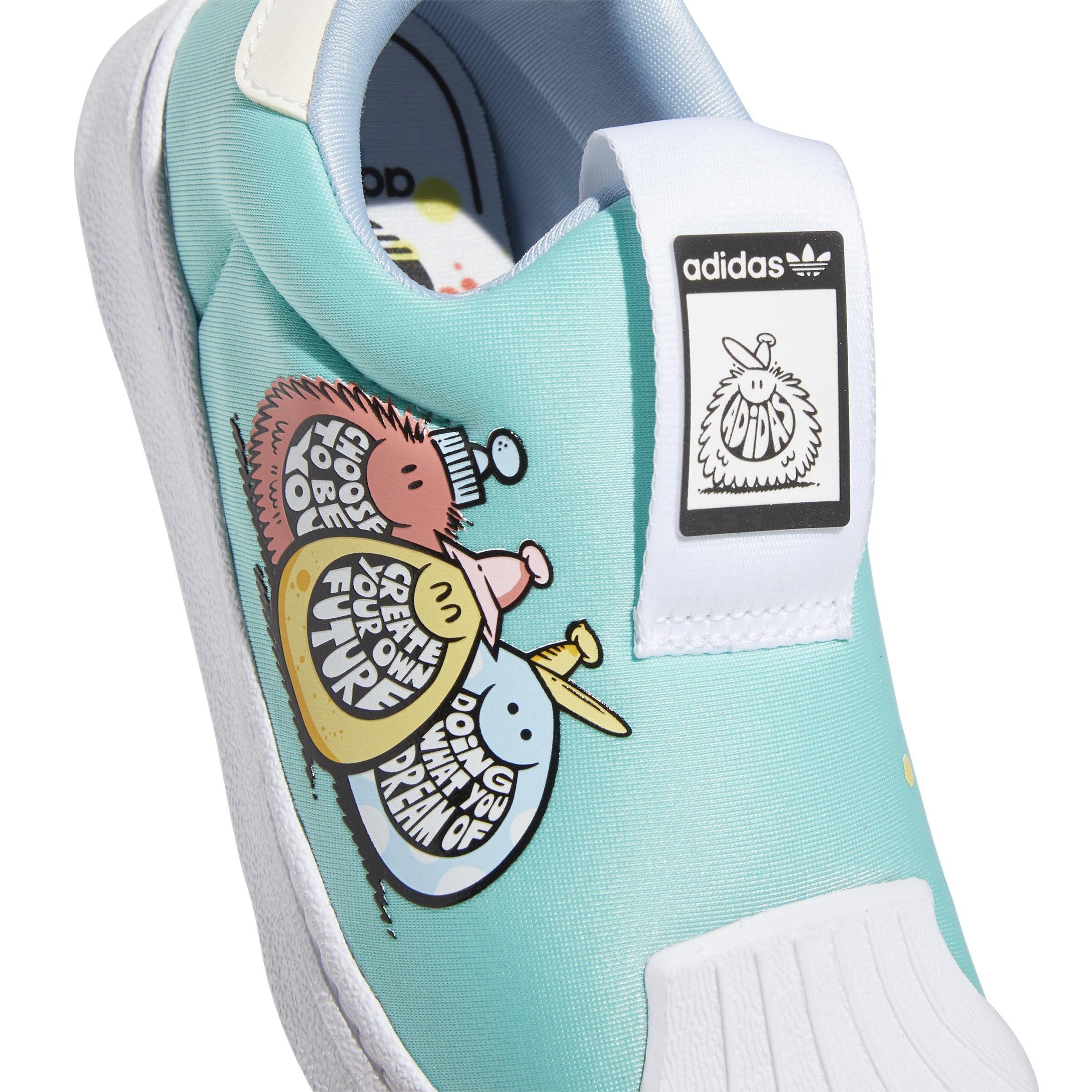 Unisex Kids Kevin Lyons Superstar 360 Shoes, Blue, A901_ONE, large image number 3