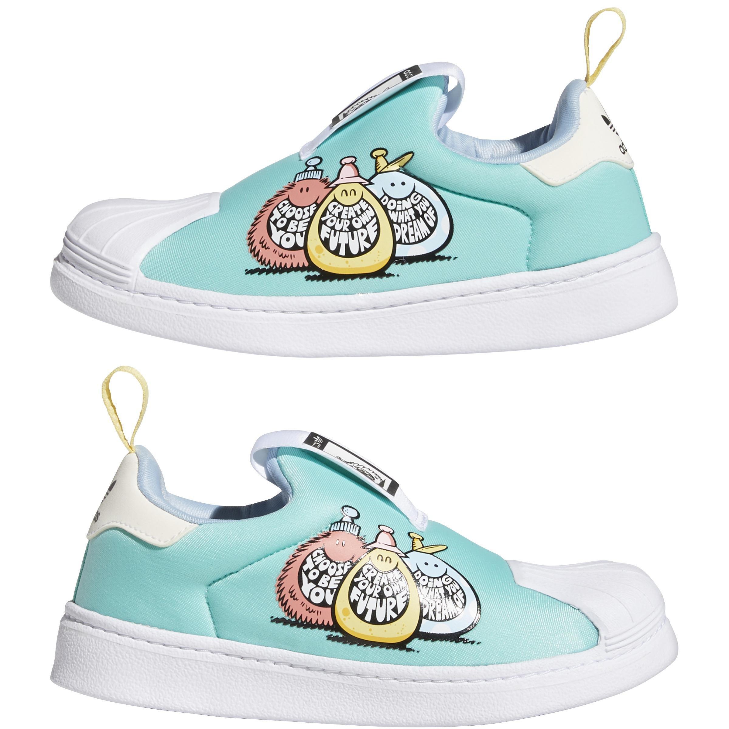 Unisex Kids Kevin Lyons Superstar 360 Shoes, Blue, A901_ONE, large image number 5